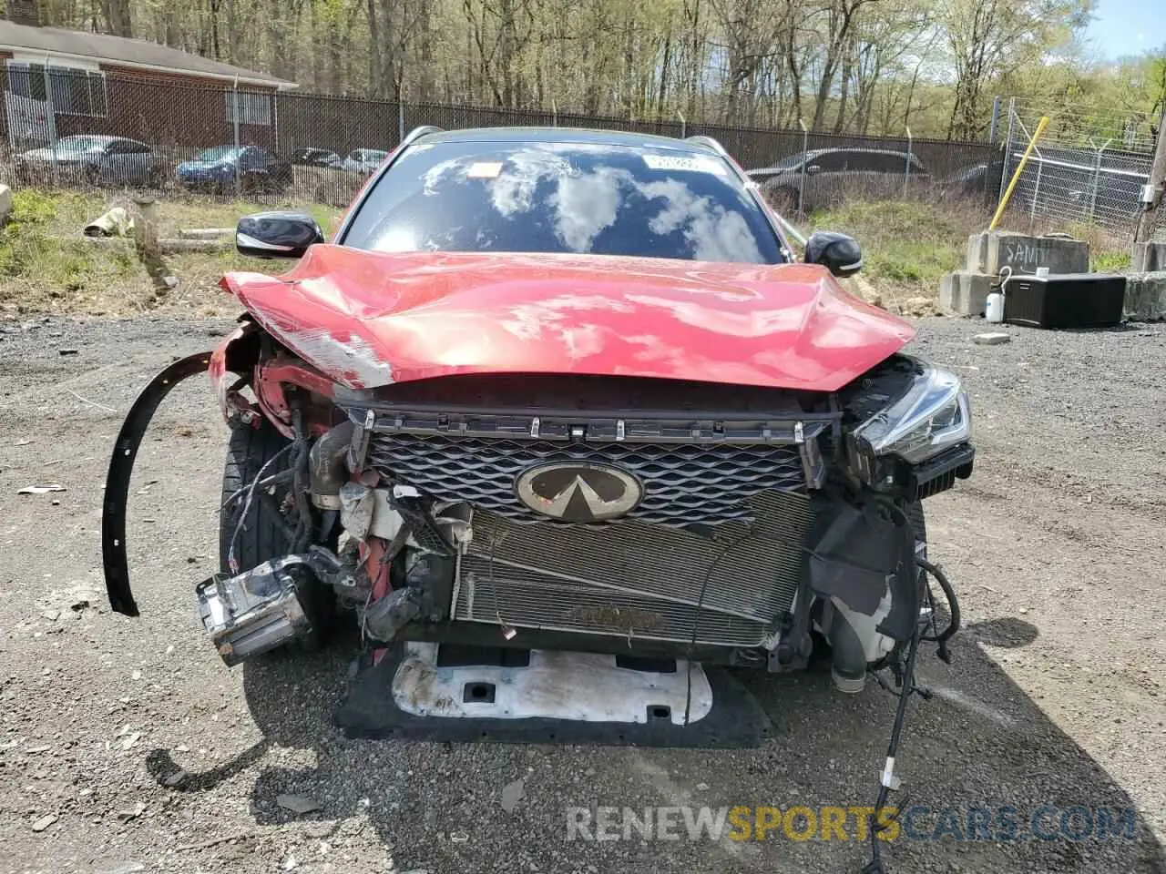 5 Photograph of a damaged car 3PCAJ5DAXMF117447 INFINITI QX50 2021