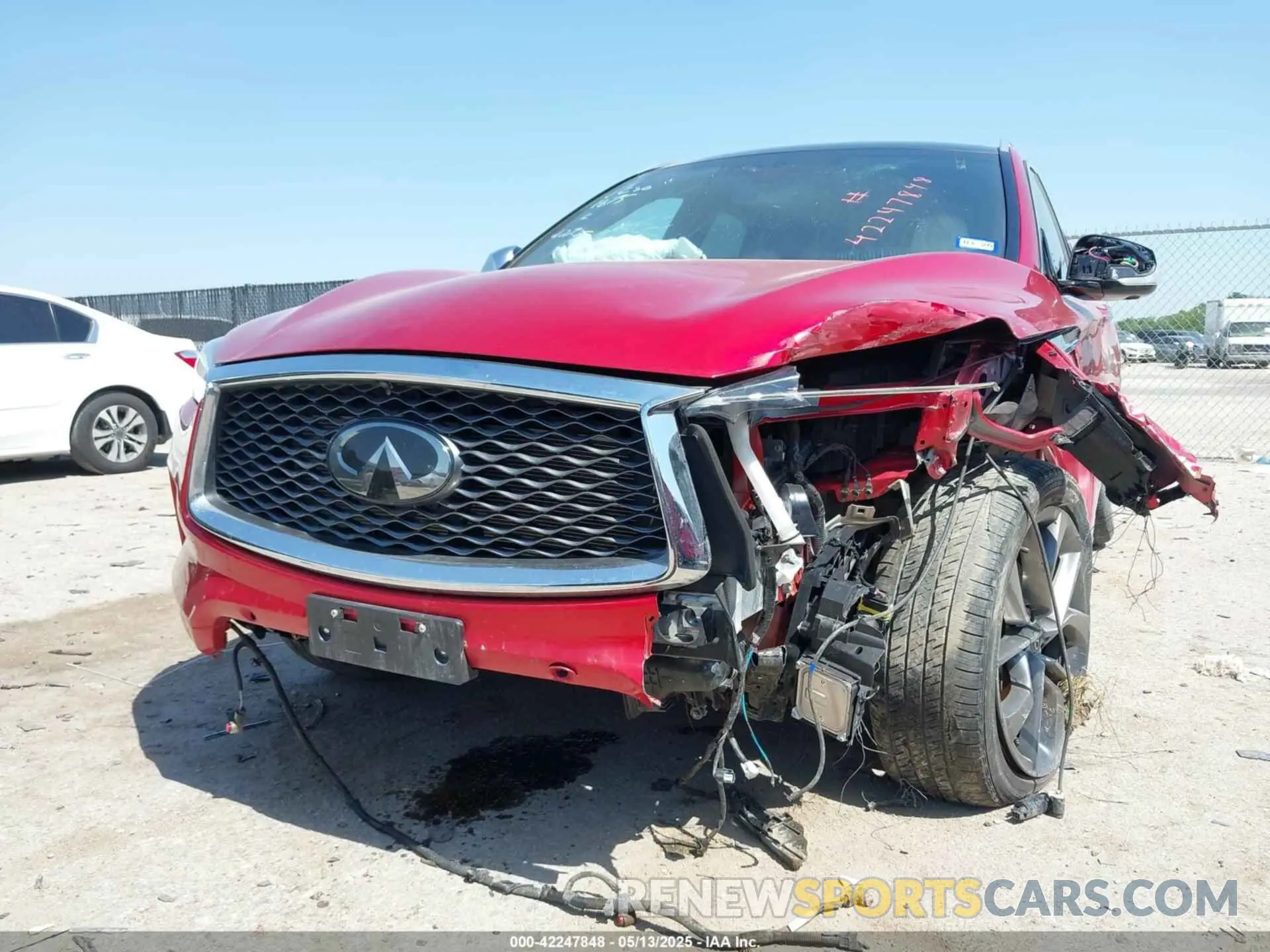 6 Фотография поврежденного автомобиля 3PCAJ5DB0MF111875 INFINITI QX50 2021