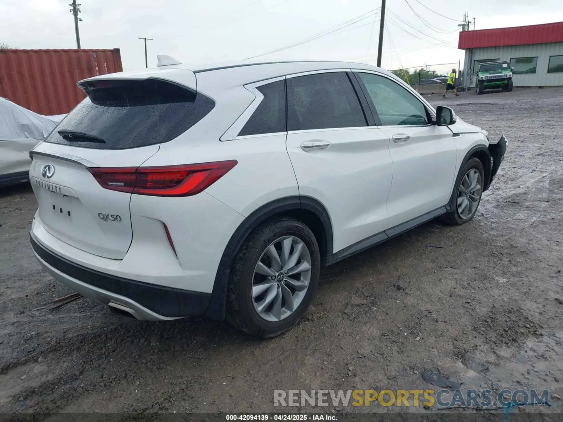4 Фотография поврежденного автомобиля 3PCAJ5AAXNF120421 INFINITI QX50 2022