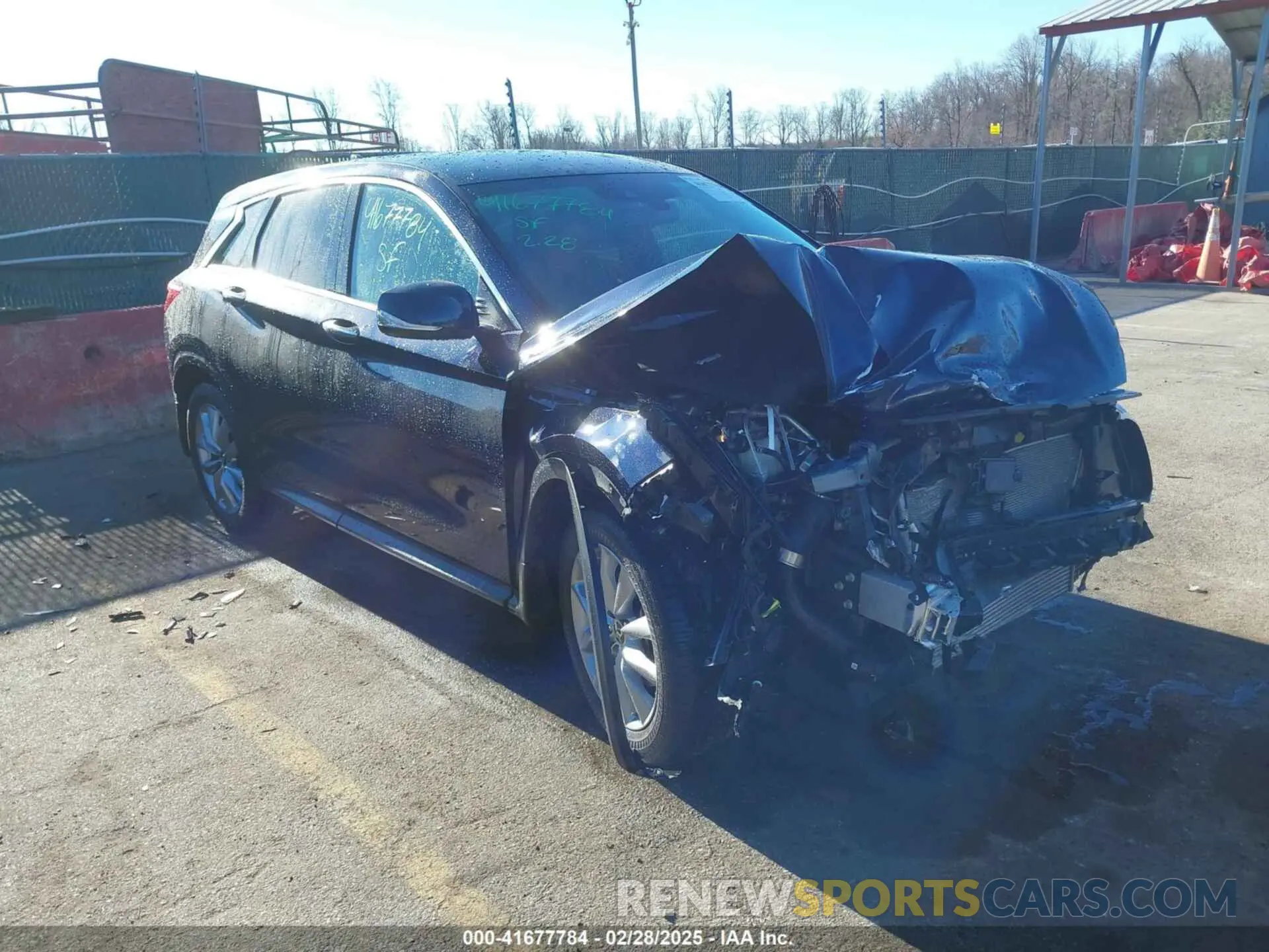 1 Photograph of a damaged car 3PCAJ5AB2NF120549 INFINITI QX50 2022