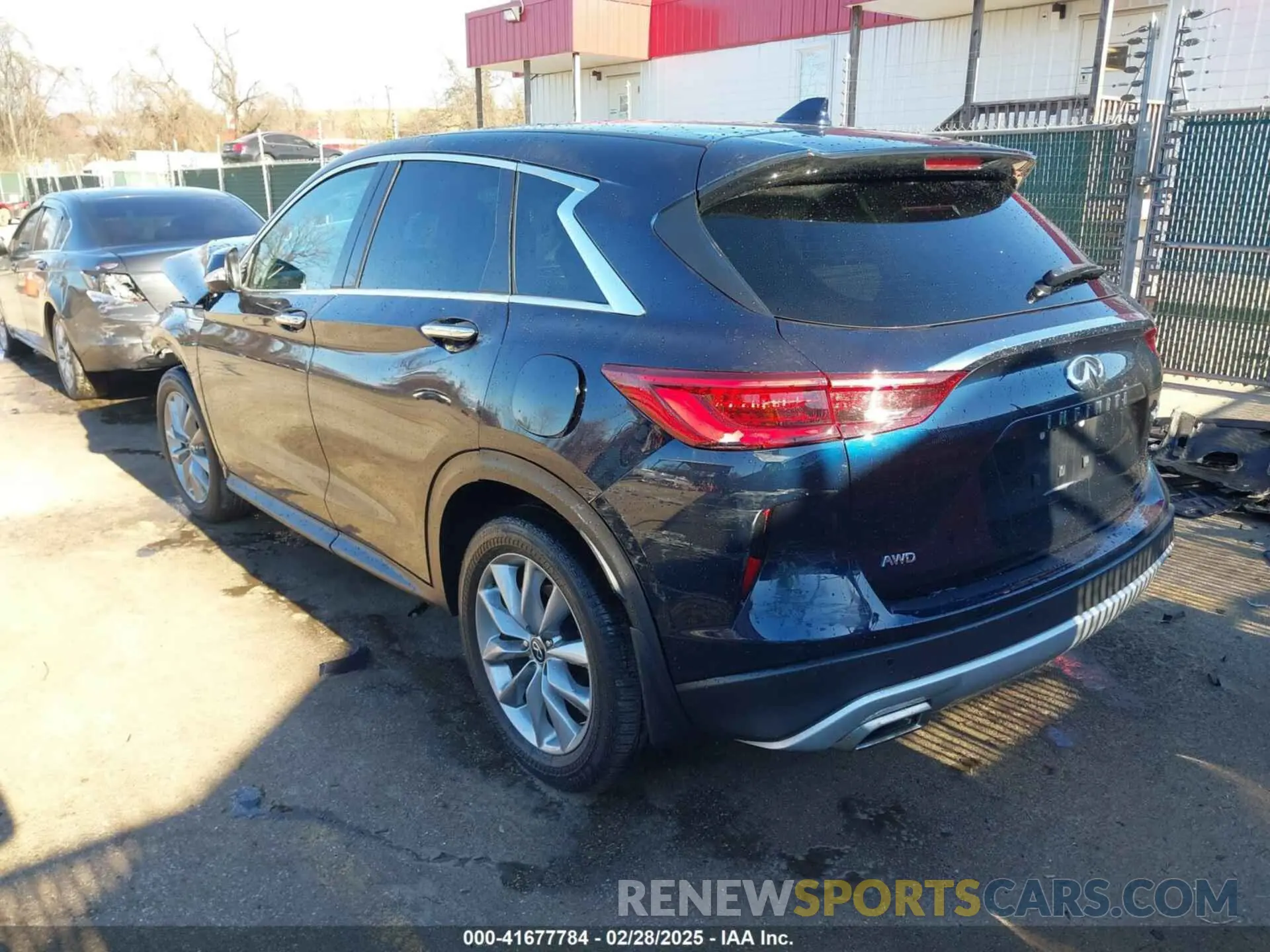3 Photograph of a damaged car 3PCAJ5AB2NF120549 INFINITI QX50 2022