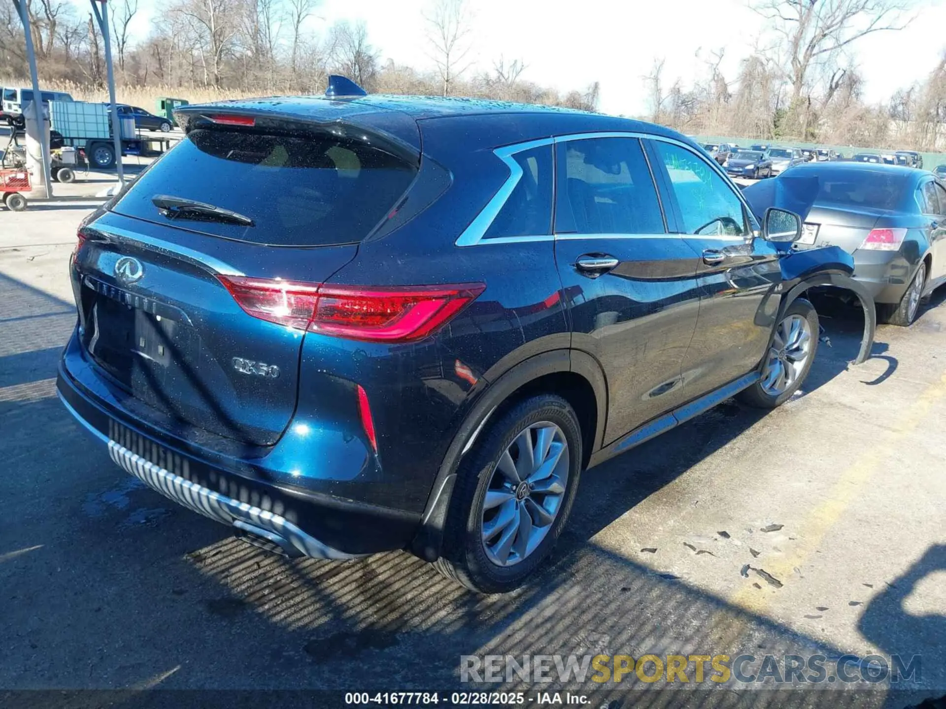 4 Photograph of a damaged car 3PCAJ5AB2NF120549 INFINITI QX50 2022