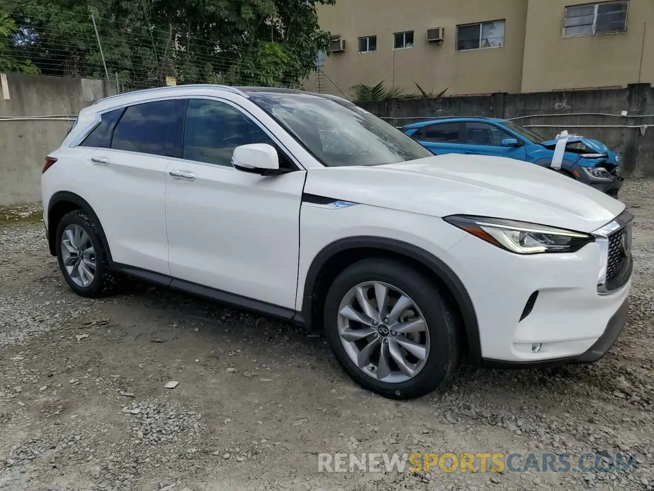 4 Фотография поврежденного автомобиля 3PCAJ5BA1NF107362 INFINITI QX50 2022