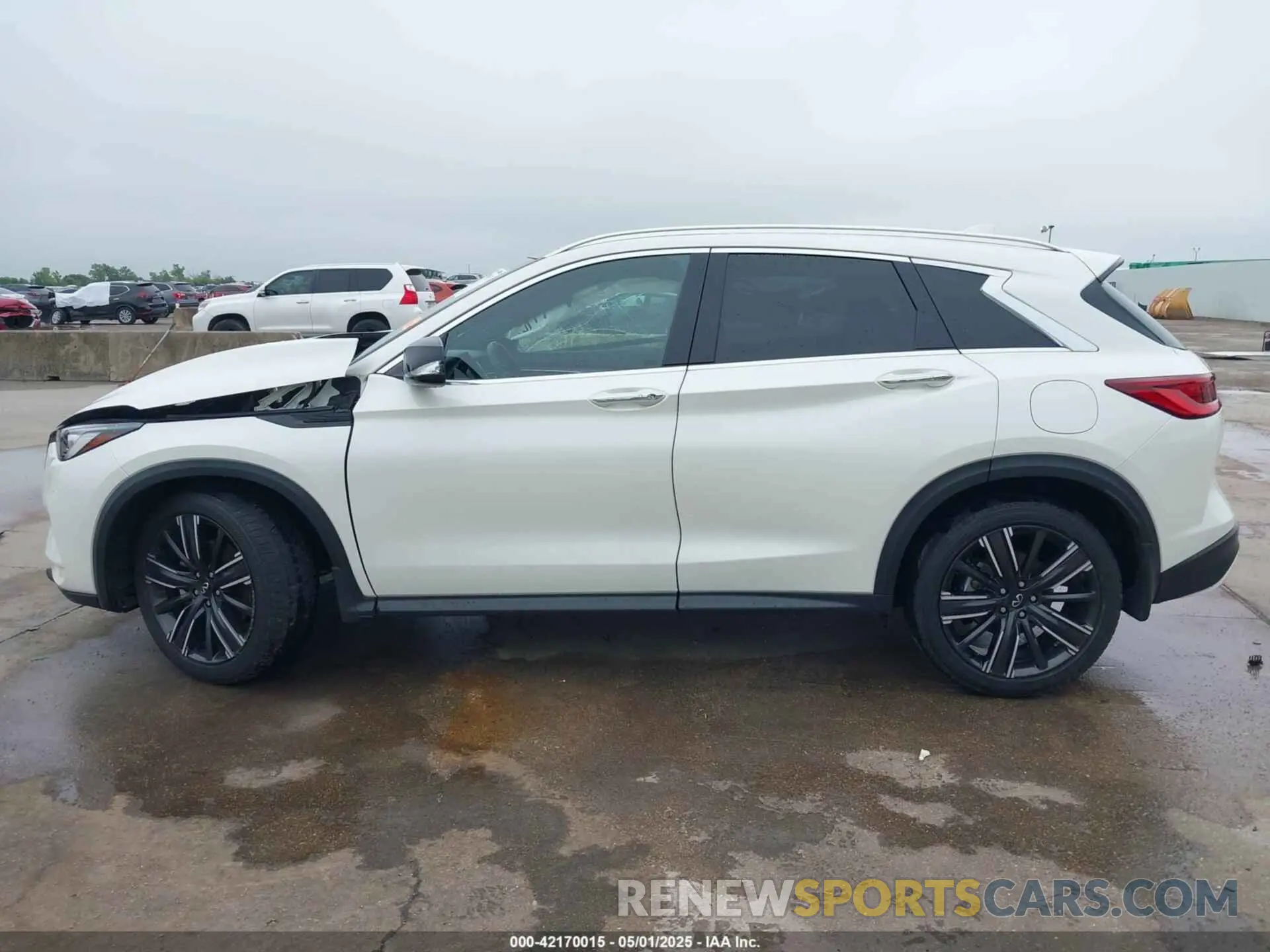 14 Photograph of a damaged car 3PCAJ5BA1NF107507 INFINITI QX50 2022