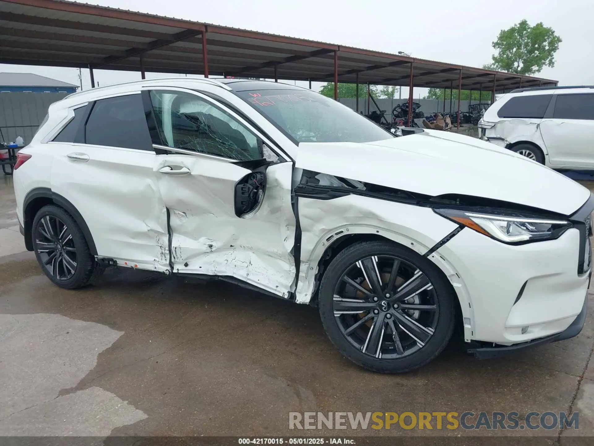 6 Photograph of a damaged car 3PCAJ5BA1NF107507 INFINITI QX50 2022