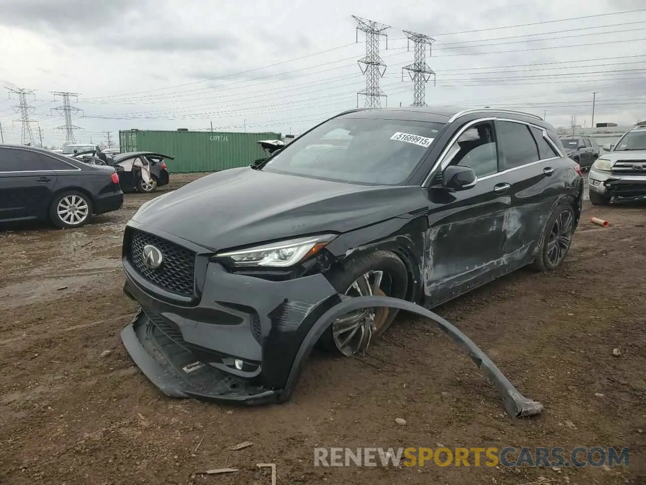 1 Фотография поврежденного автомобиля 3PCAJ5BB7NF108198 INFINITI QX50 2022
