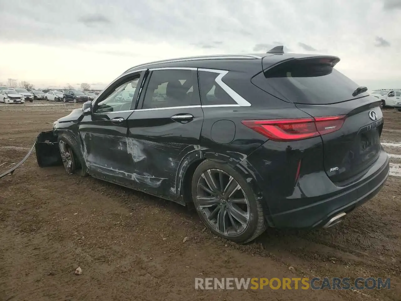 2 Фотография поврежденного автомобиля 3PCAJ5BB7NF108198 INFINITI QX50 2022