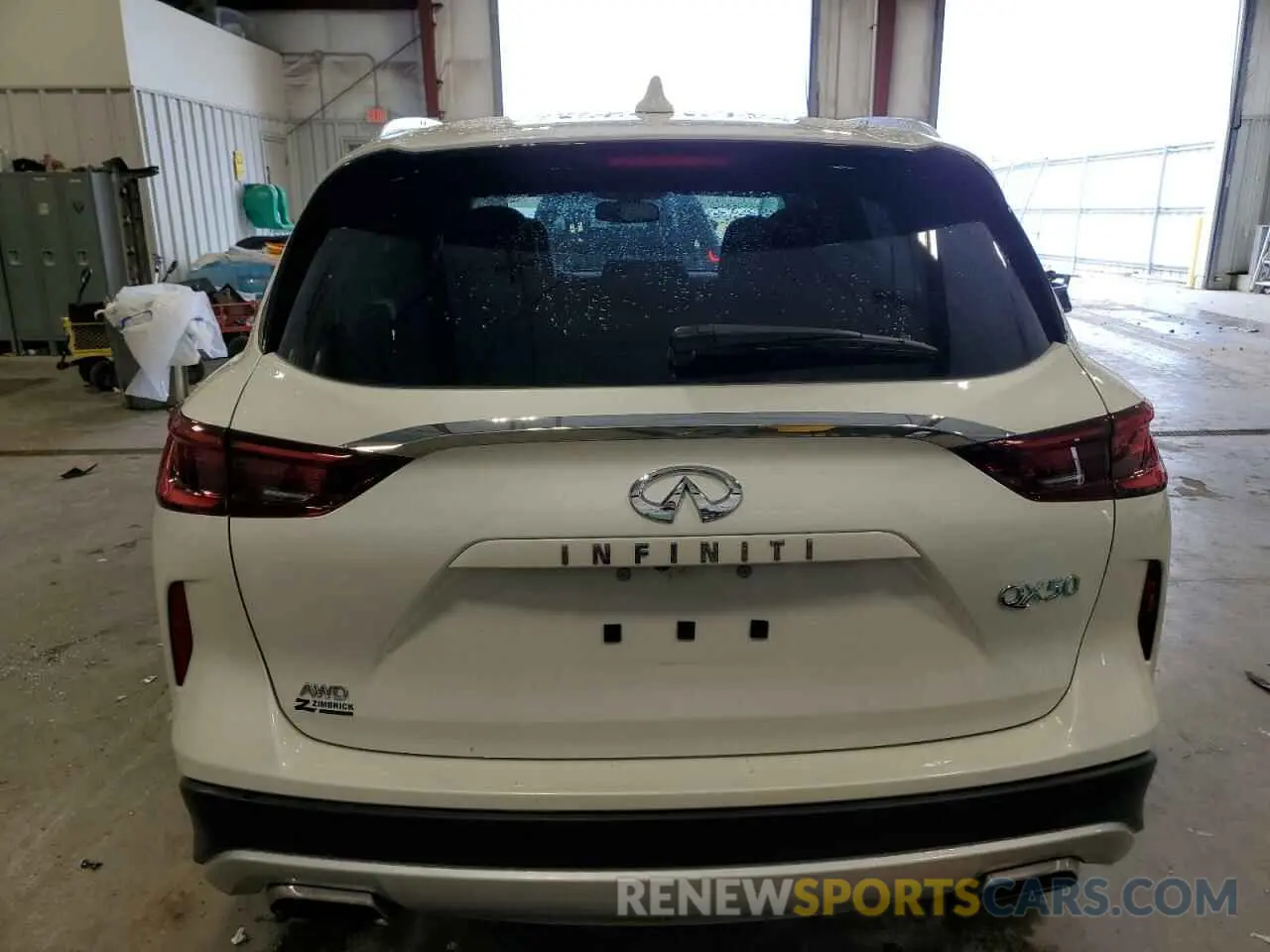 6 Photograph of a damaged car 3PCAJ5BB7NF114132 INFINITI QX50 2022