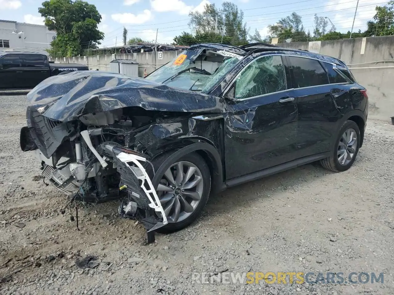 1 Photograph of a damaged car 3PCAJ5CA9NF118057 INFINITI QX50 2022