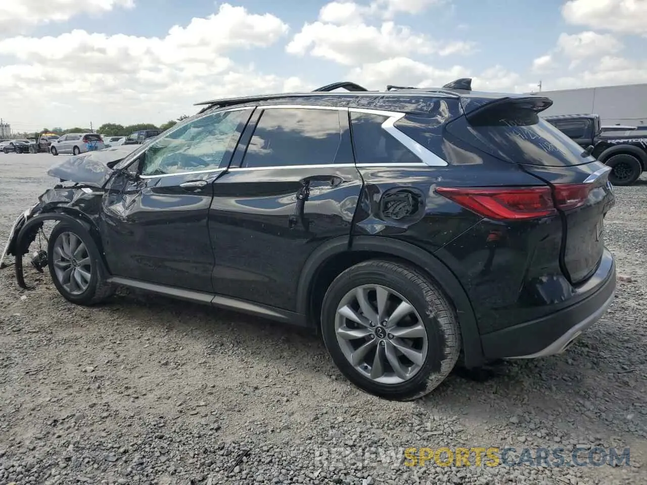 2 Photograph of a damaged car 3PCAJ5CA9NF118057 INFINITI QX50 2022