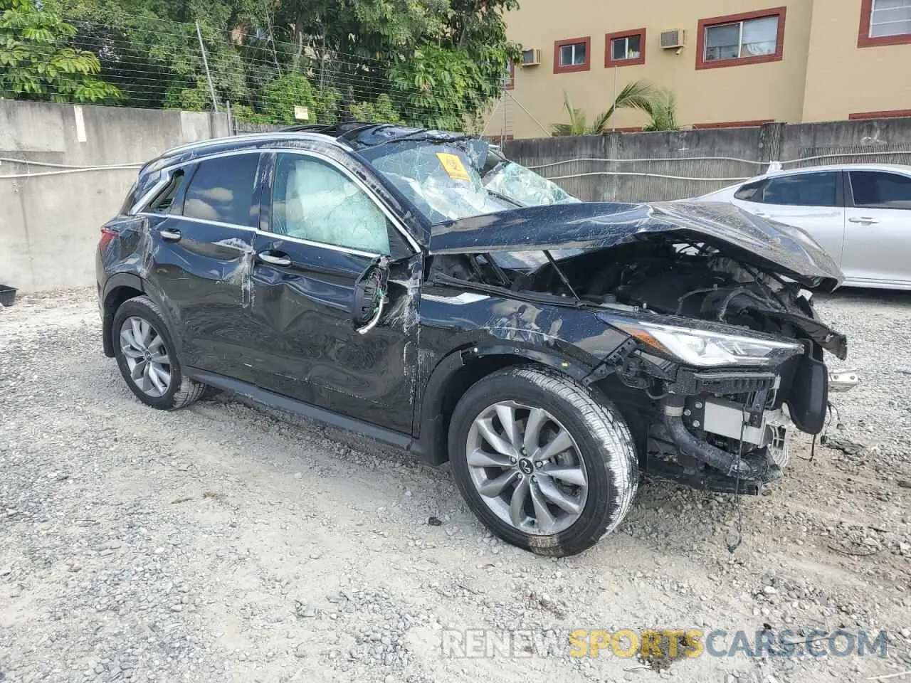 4 Photograph of a damaged car 3PCAJ5CA9NF118057 INFINITI QX50 2022