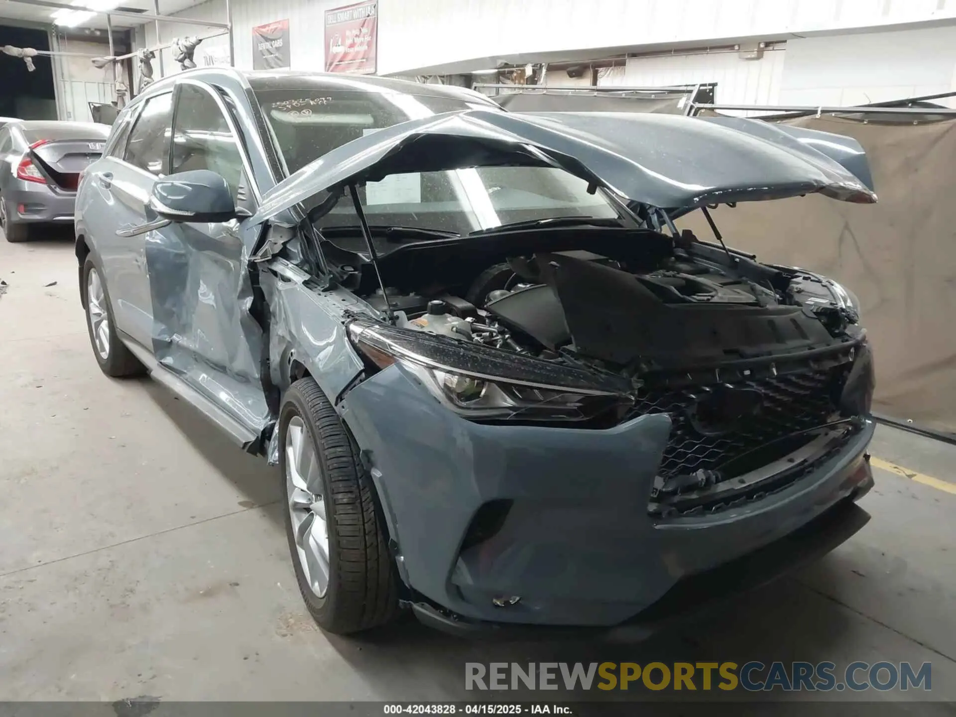 1 Фотография поврежденного автомобиля 3PCAJ5CB6NF121488 INFINITI QX50 2022
