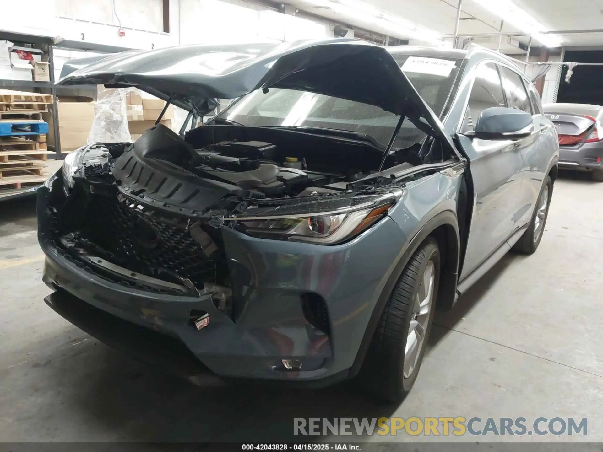 2 Фотография поврежденного автомобиля 3PCAJ5CB6NF121488 INFINITI QX50 2022
