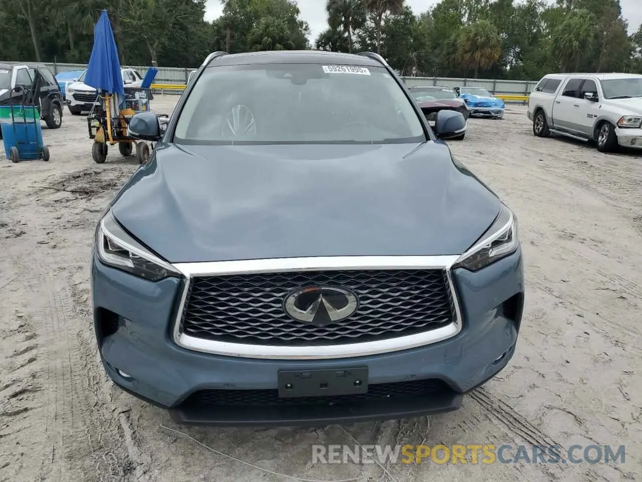 5 Photograph of a damaged car 3PCAJ5EA6NF109877 INFINITI QX50 2022