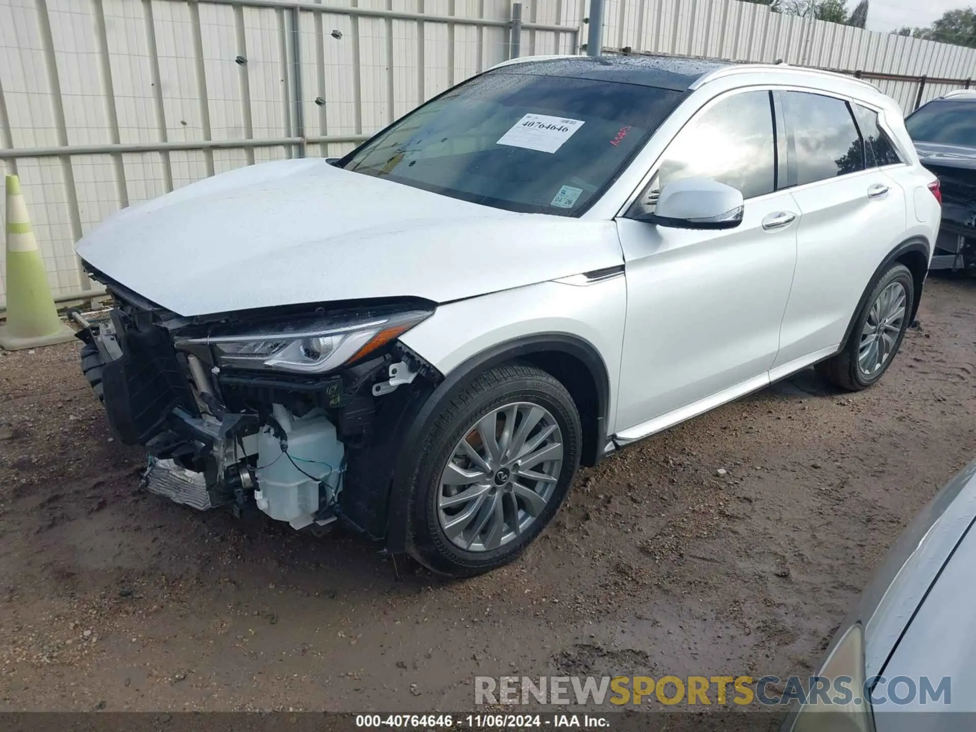 2 Фотография поврежденного автомобиля 3PCAJ5BA3PF114574 INFINITI QX50 2023