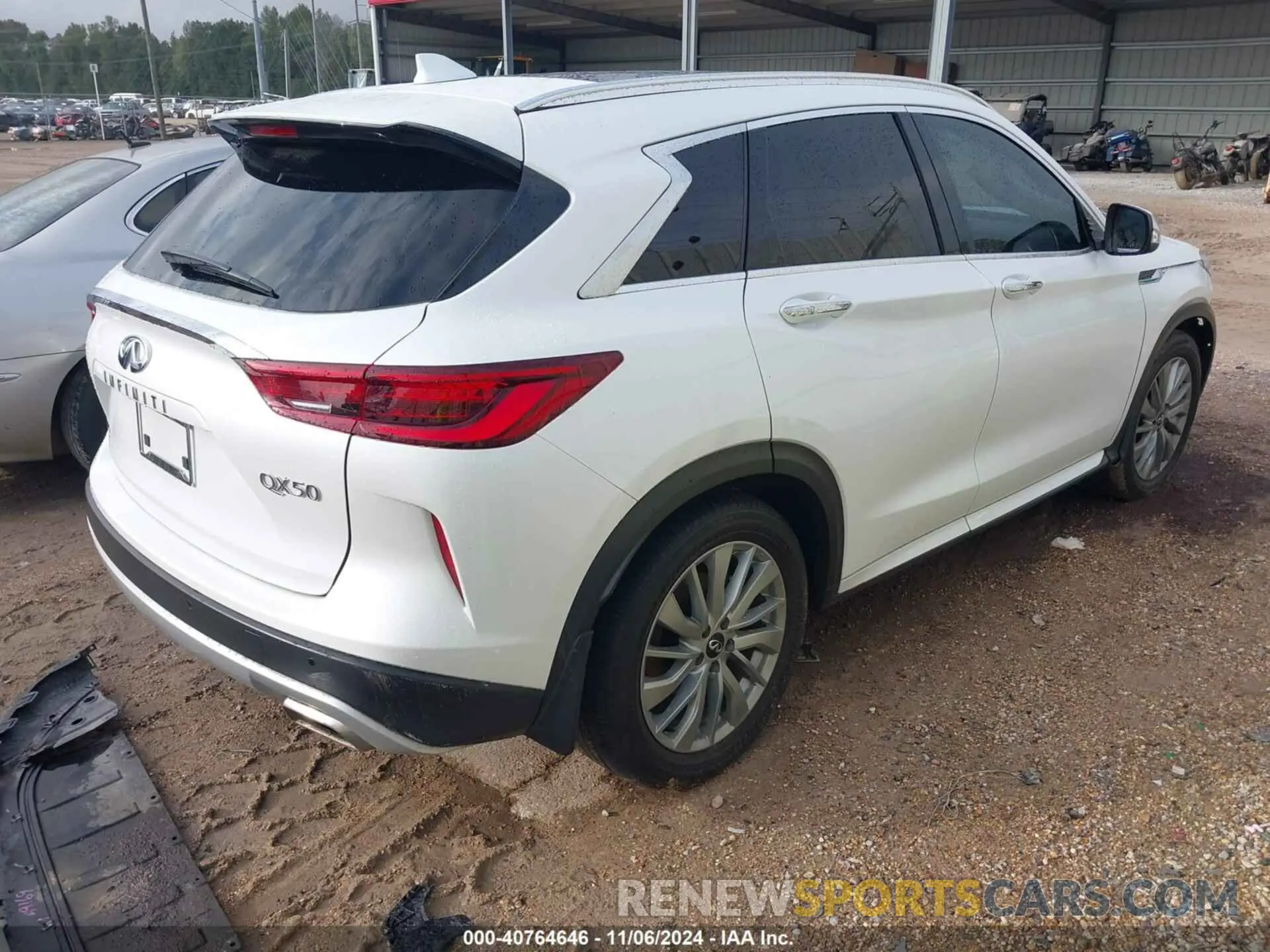 4 Фотография поврежденного автомобиля 3PCAJ5BA3PF114574 INFINITI QX50 2023