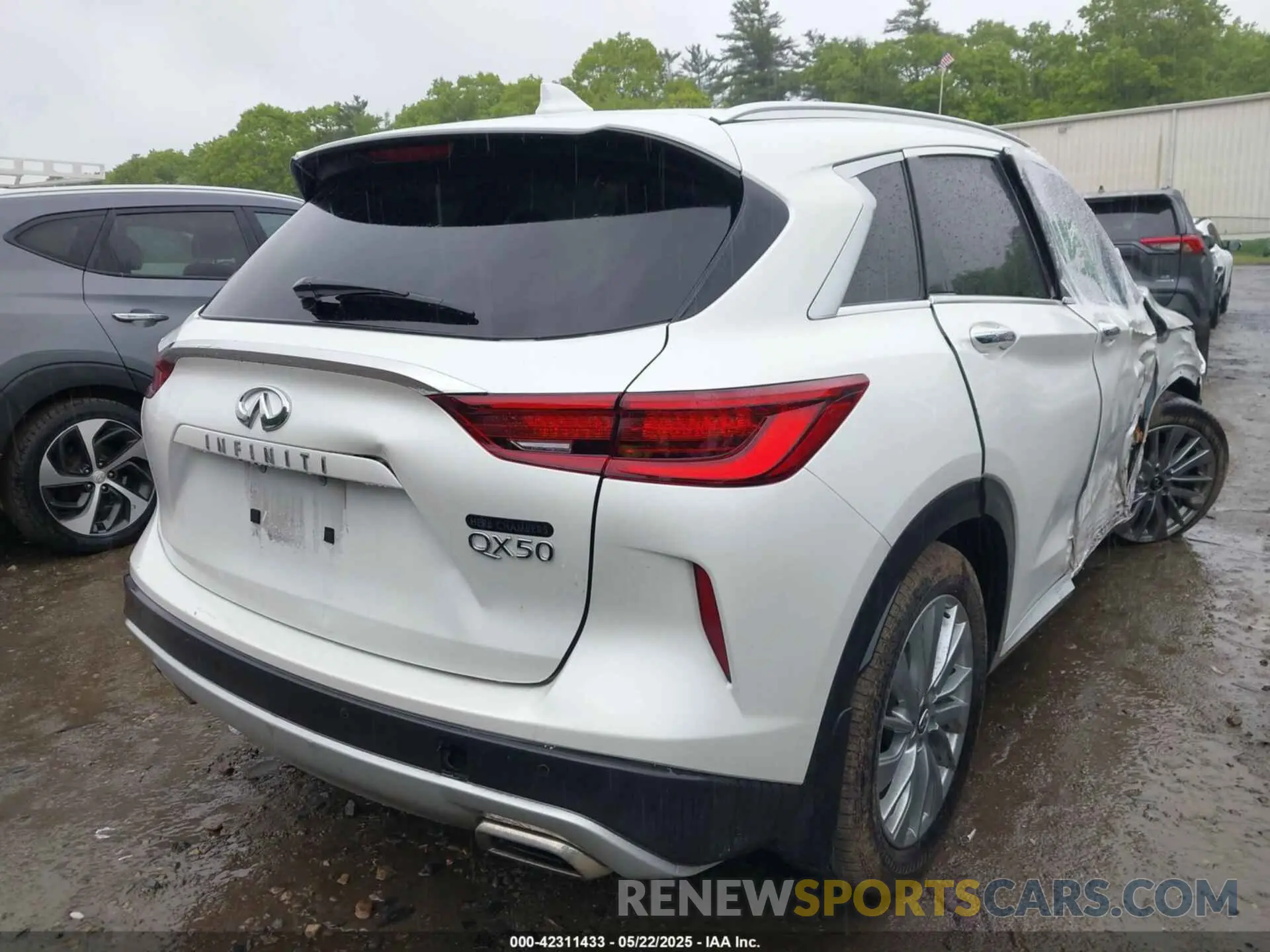 4 Фотография поврежденного автомобиля 3PCAJ5BA5PF116908 INFINITI QX50 2023