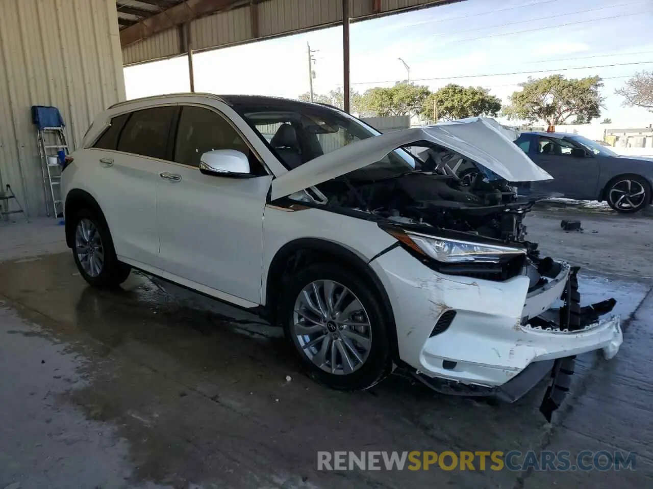 4 Фотография поврежденного автомобиля 3PCAJ5BA6PF120790 INFINITI QX50 2023