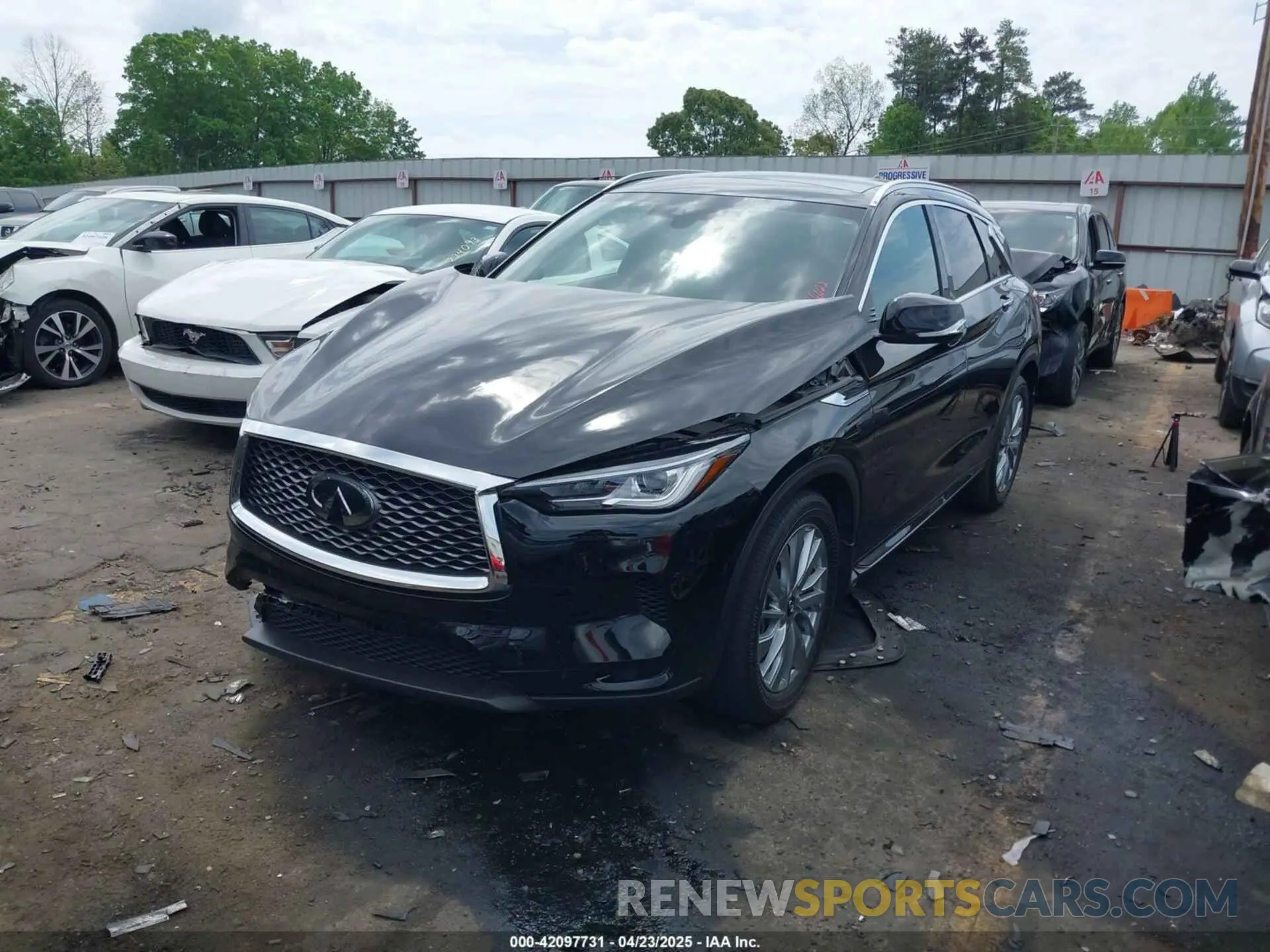2 Photograph of a damaged car 3PCAJ5BA7PF116022 INFINITI QX50 2023