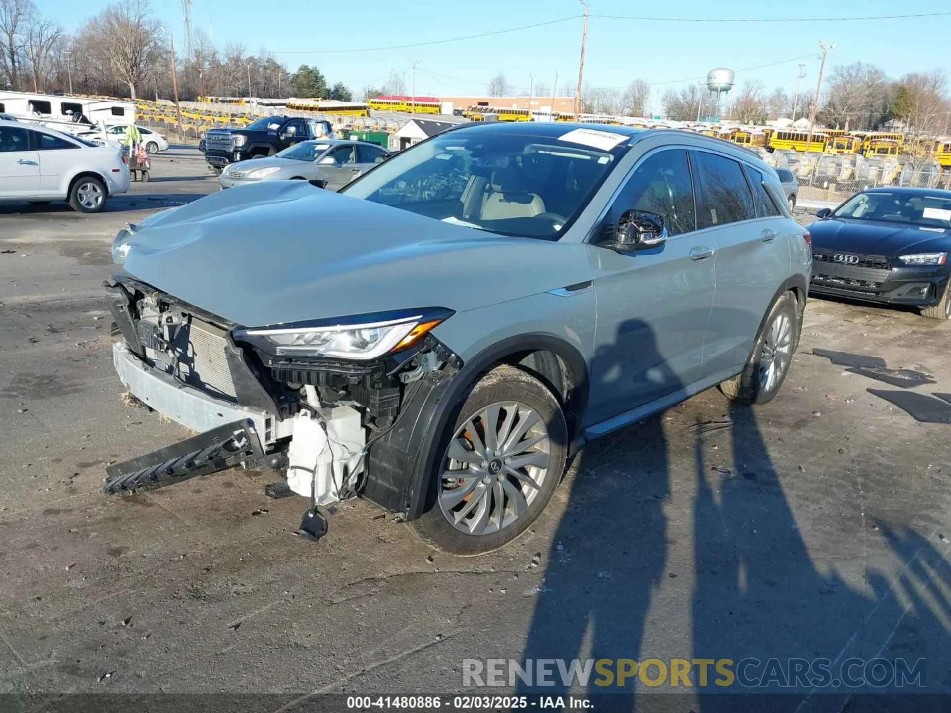 2 Photograph of a damaged car 3PCAJ5BA9PF109749 INFINITI QX50 2023