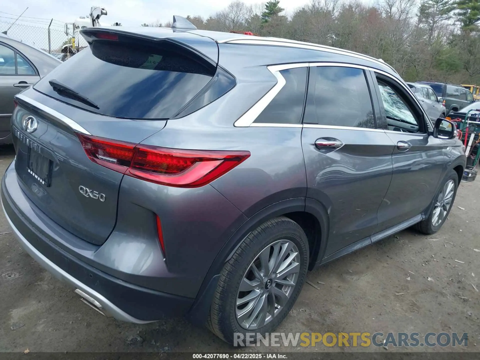 4 Фотография поврежденного автомобиля 3PCAJ5BB1PF108393 INFINITI QX50 2023