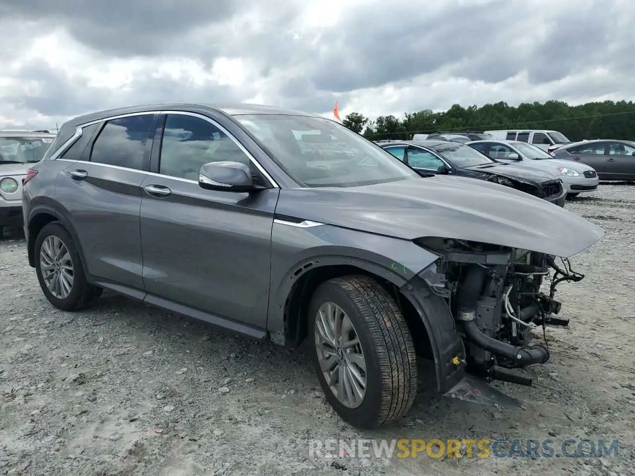 4 Photograph of a damaged car 3PCAJ5AA3RF100906 INFINITI QX50 2024