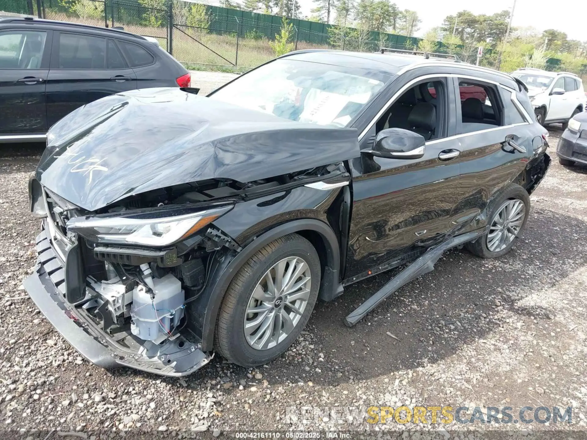 2 Photograph of a damaged car 3PCAJ5BB9RF101243 INFINITI QX50 2024