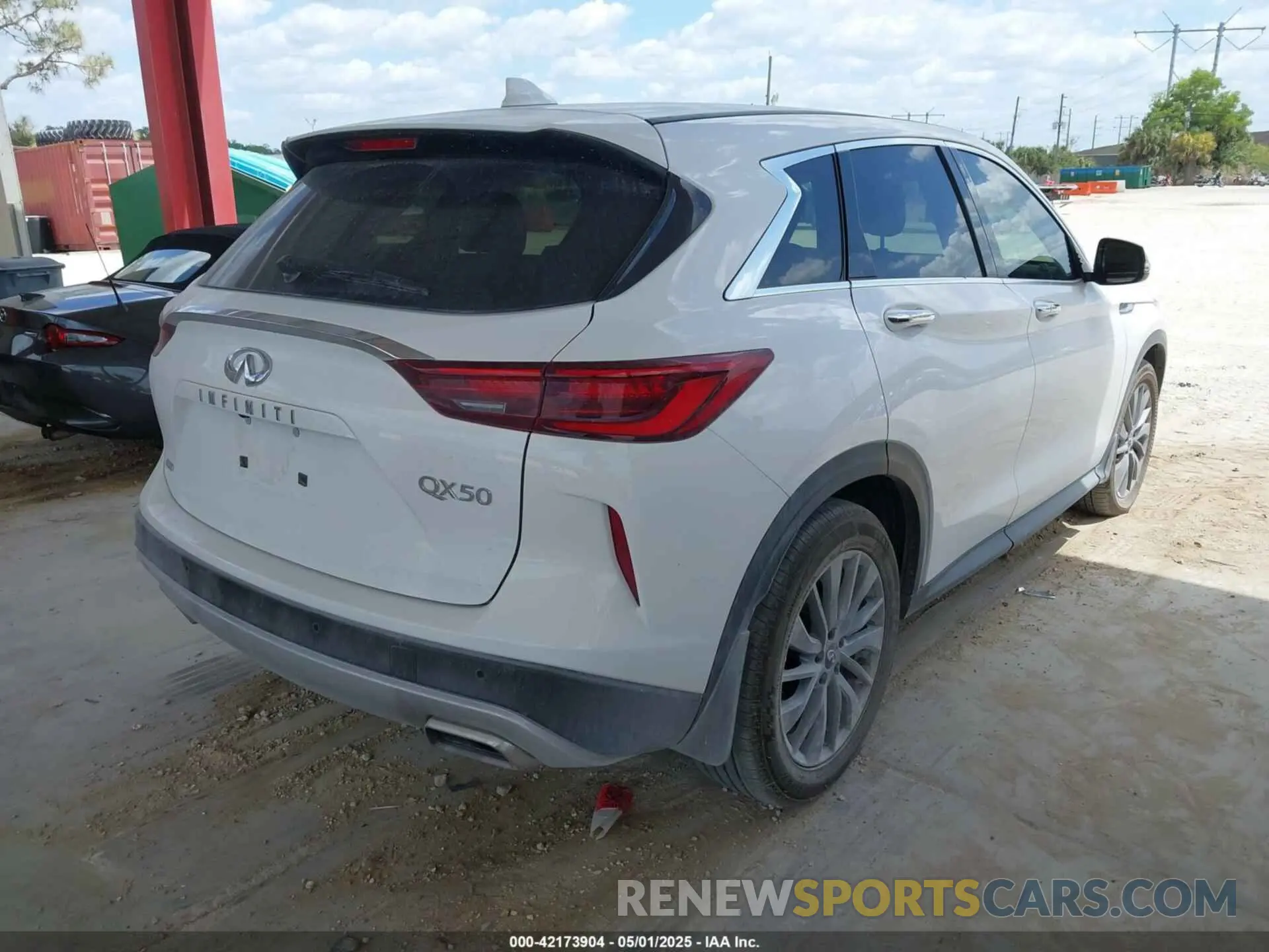 4 Фотография поврежденного автомобиля 3PCAJ5ABXSF101596 INFINITI QX50 2025