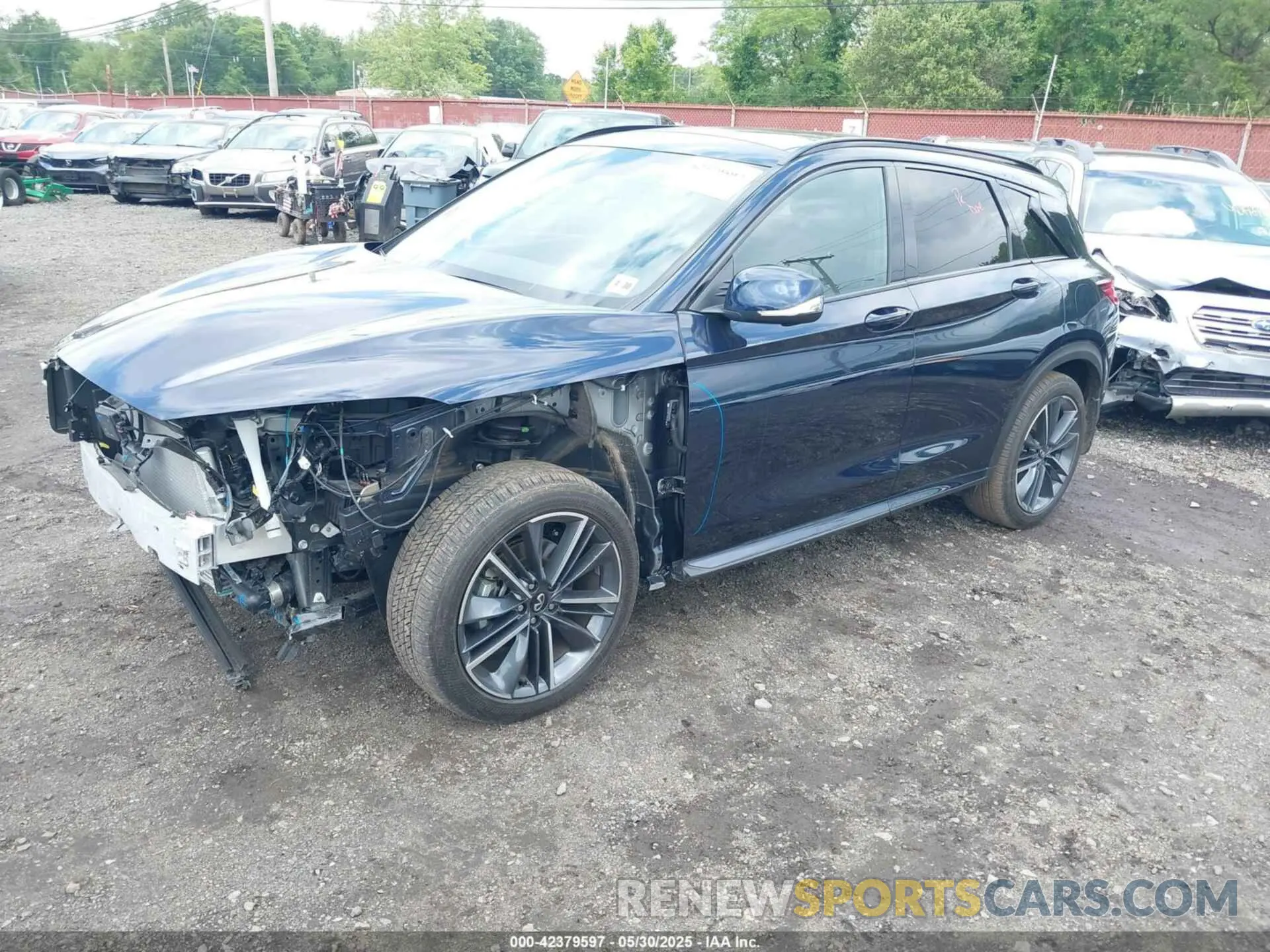 2 Photograph of a damaged car 3PCAJ5FB1SF107702 INFINITI QX50 2025