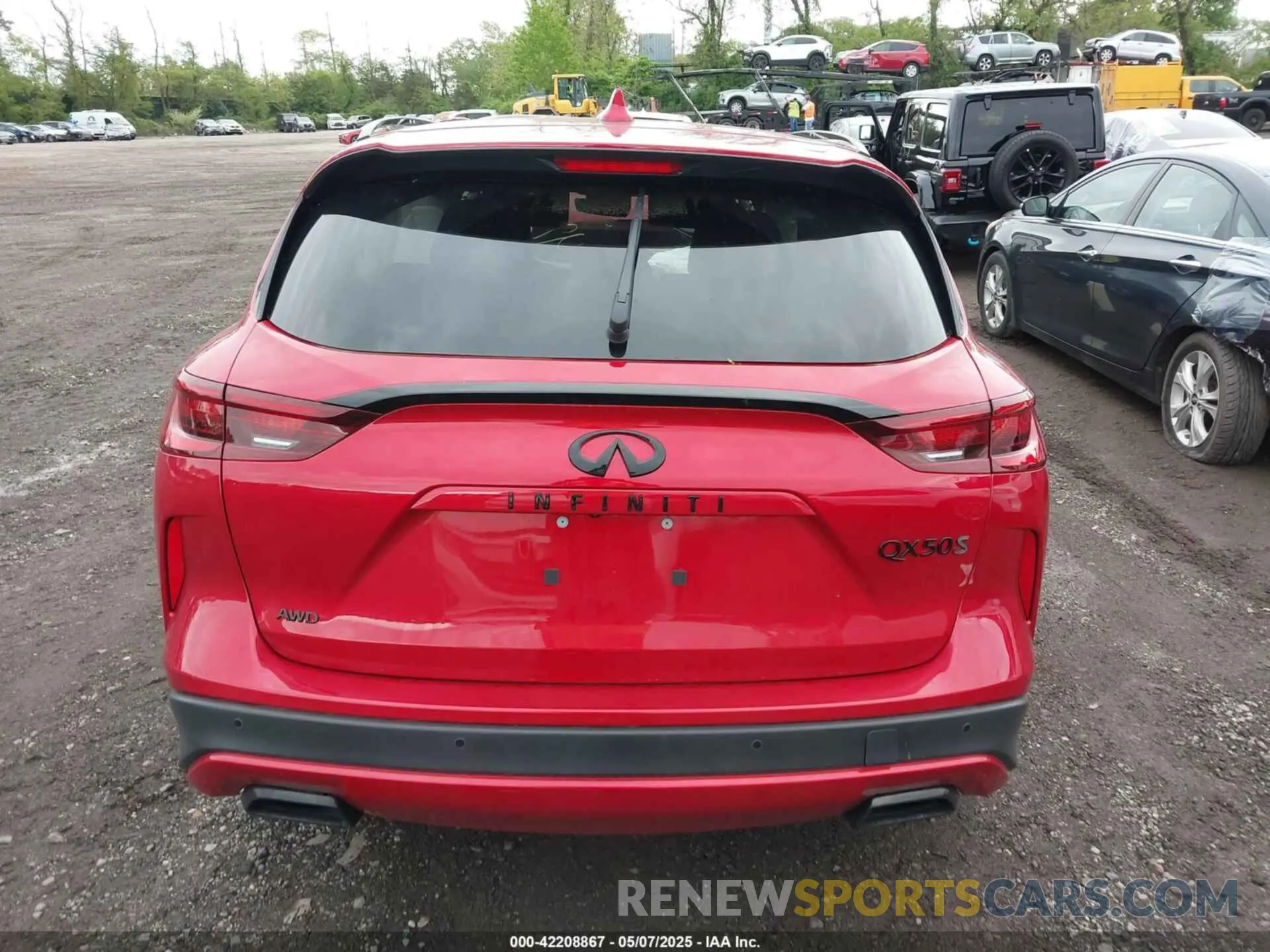 16 Photograph of a damaged car 3PCAJ5FB5SF103880 INFINITI QX50 2025