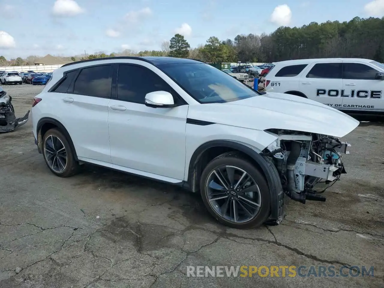 4 Фотография поврежденного автомобиля 3PCAJ5FBXPF116101 INFINITI QX50 SPORT 2023