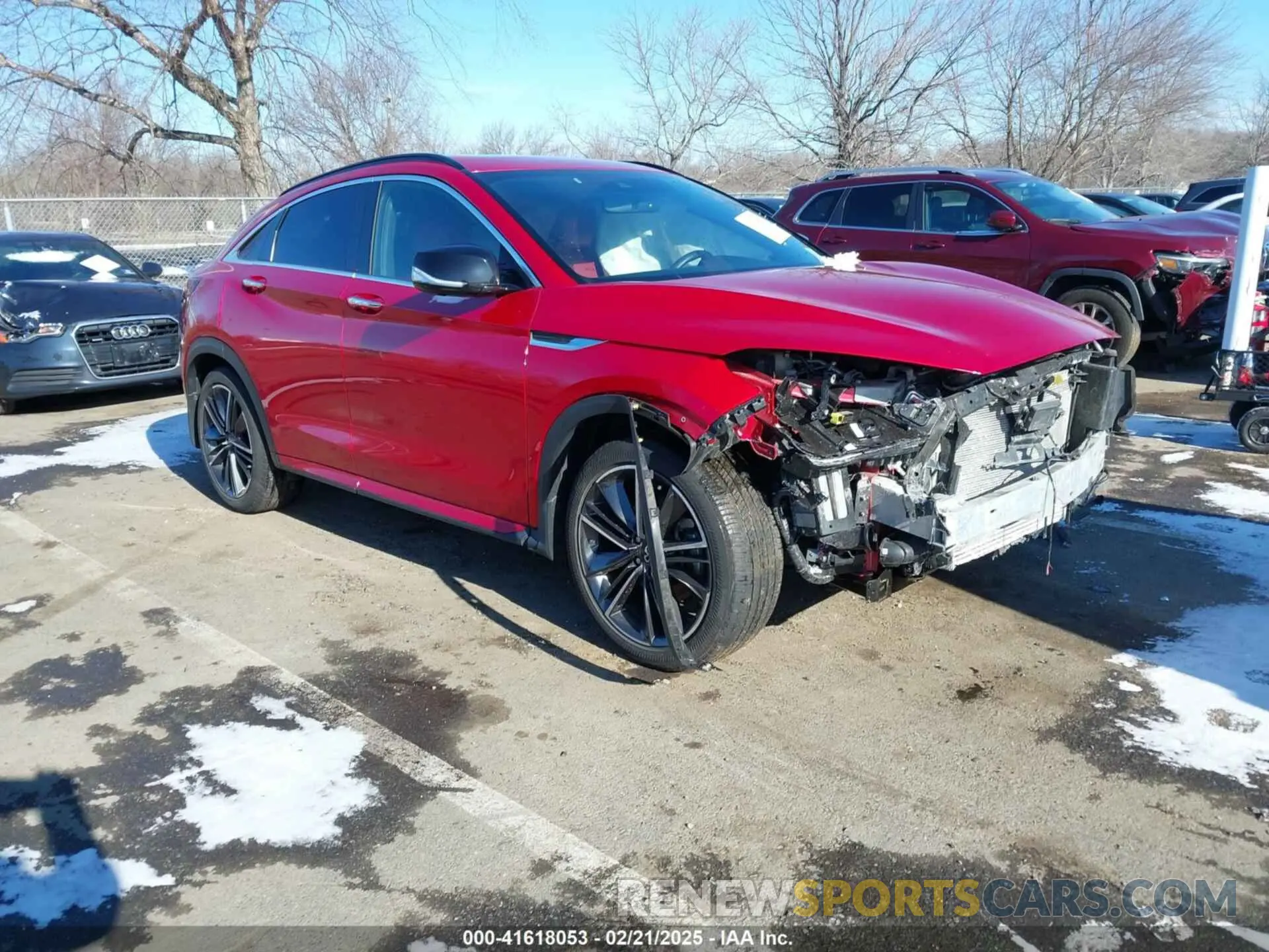 1 Photograph of a damaged car 3PCAJ5L33NF100025 INFINITI QX55 2022
