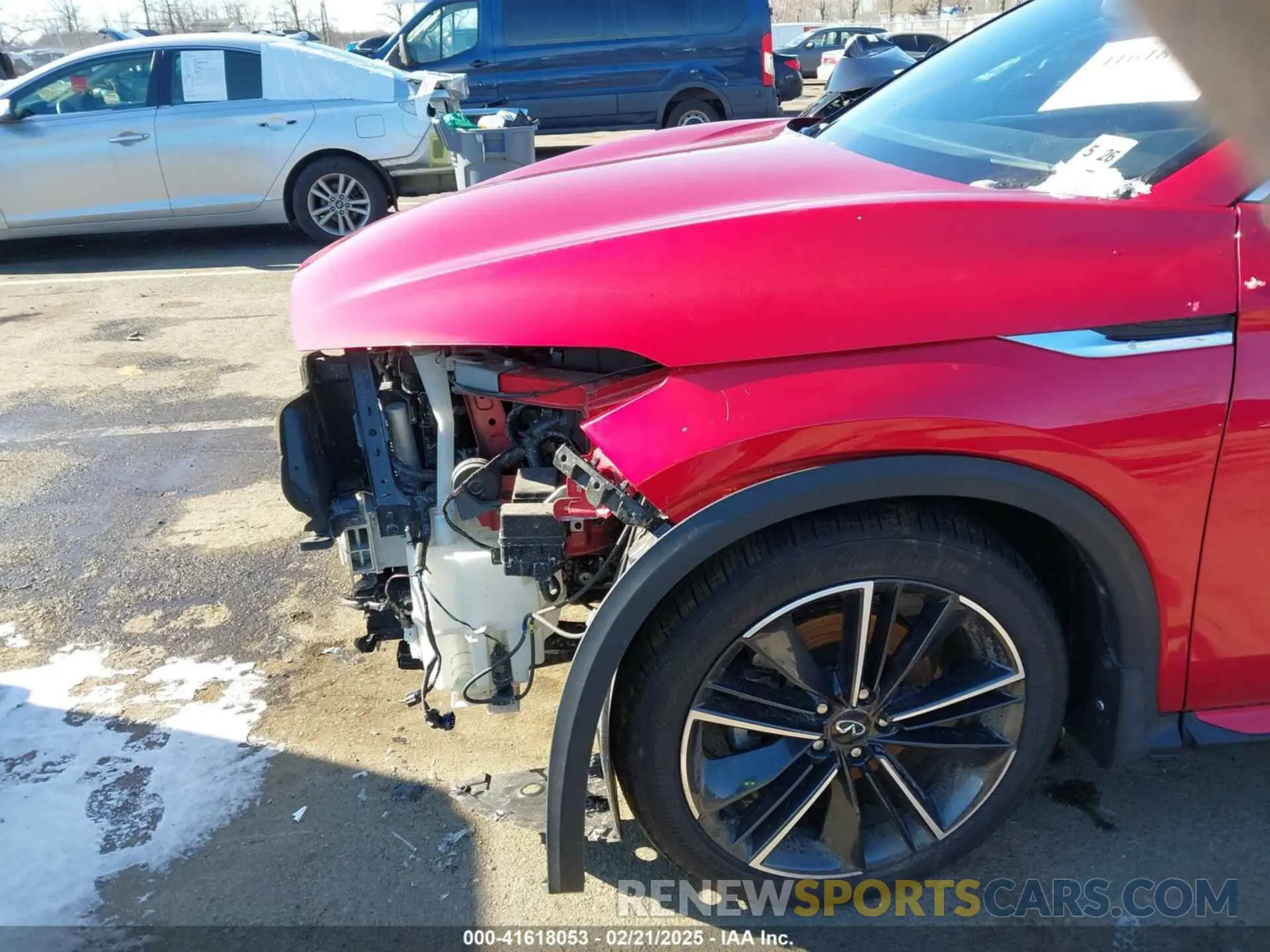 6 Photograph of a damaged car 3PCAJ5L33NF100025 INFINITI QX55 2022