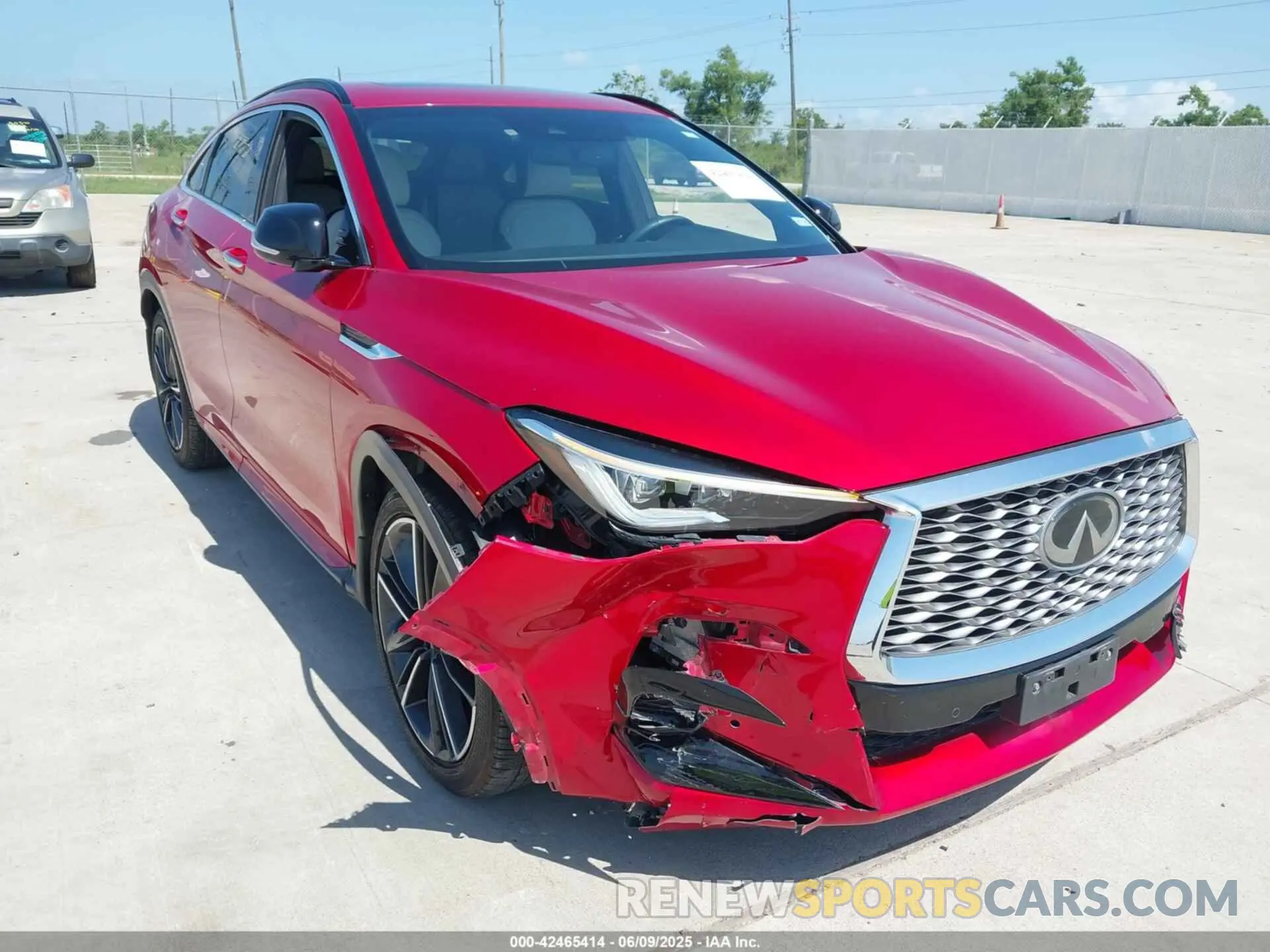 6 Photograph of a damaged car 3PCAJ5L36NF100889 INFINITI QX55 2022