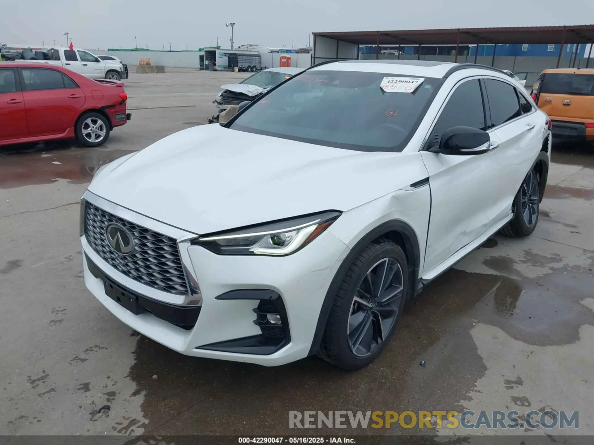2 Photograph of a damaged car 3PCAJ5JR3PF115036 INFINITI QX55 2023