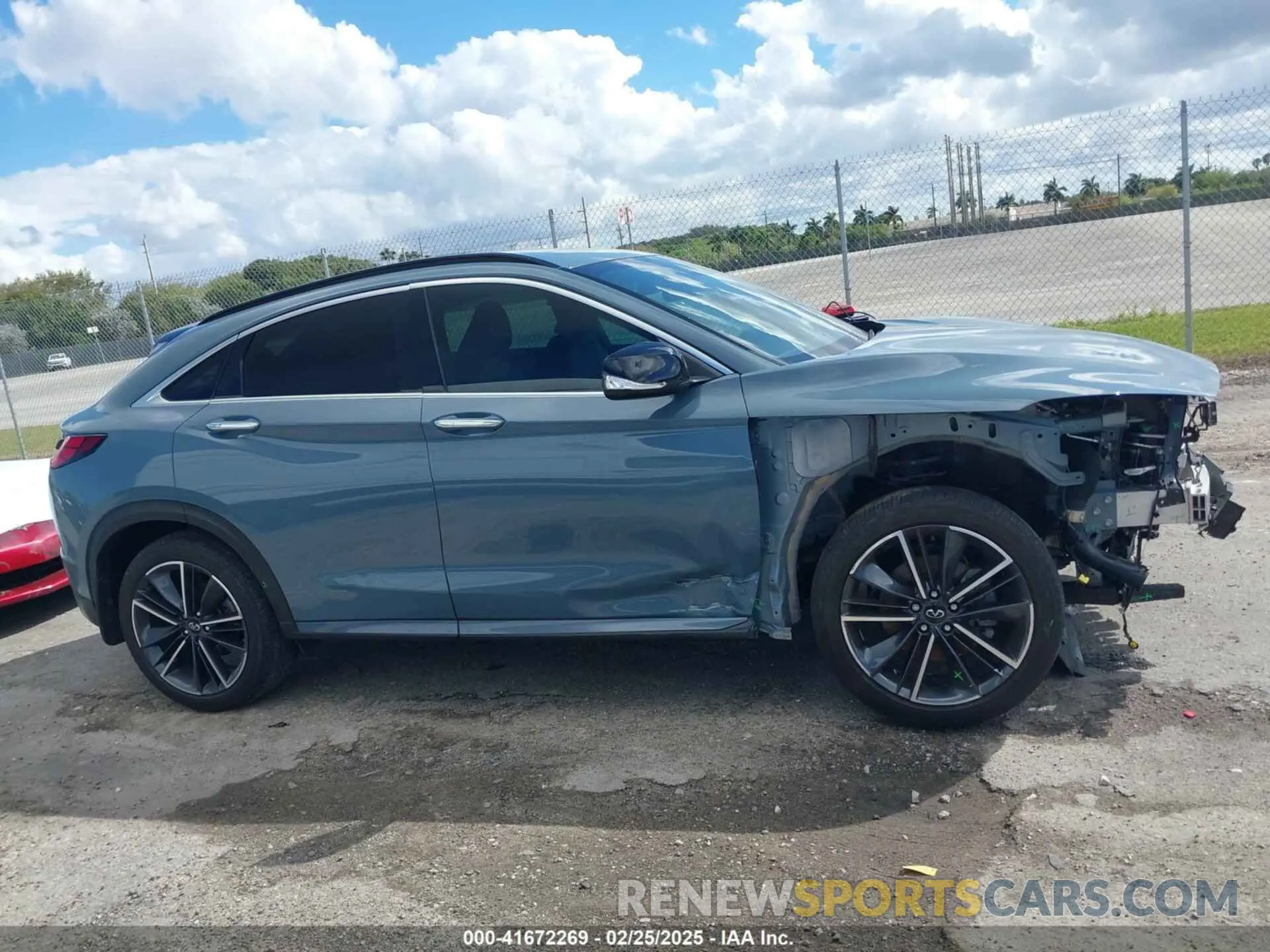 14 Photograph of a damaged car 3PCAJ5JRXPF117396 INFINITI QX55 2023