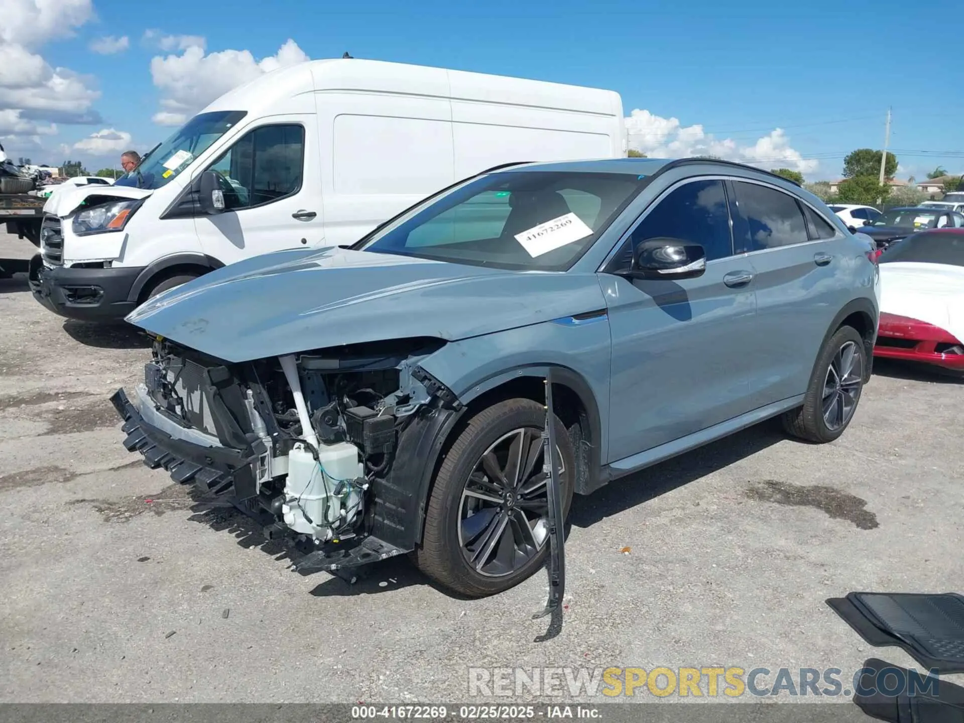 2 Photograph of a damaged car 3PCAJ5JRXPF117396 INFINITI QX55 2023