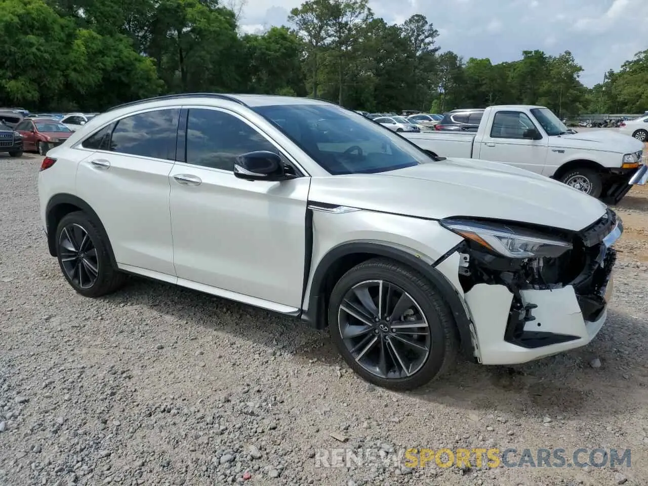 4 Фотография поврежденного автомобиля 3PCAJ5K36NF112610 INFINITI QX55 ESSEN 2022