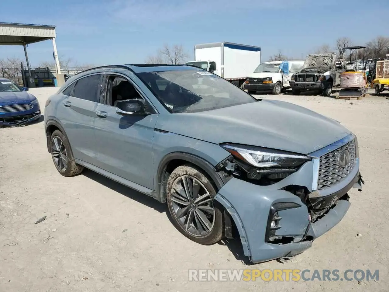 4 Фотография поврежденного автомобиля 3PCAJ5KR7PF115801 INFINITI QX55 ESSEN 2023