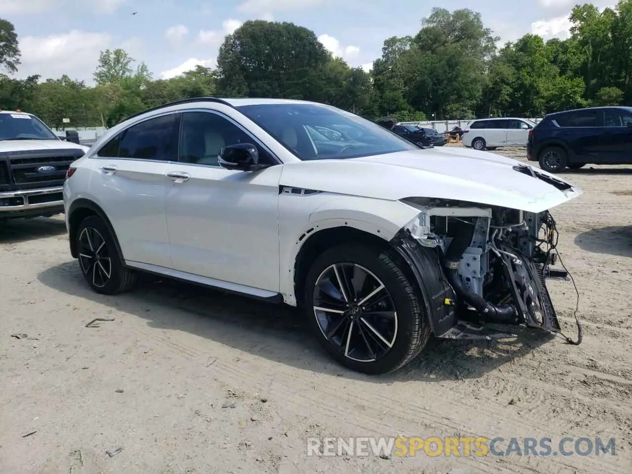 4 Фотография поврежденного автомобиля 3PCAJ5KR3RF109092 INFINITI QX55 ESSEN 2024