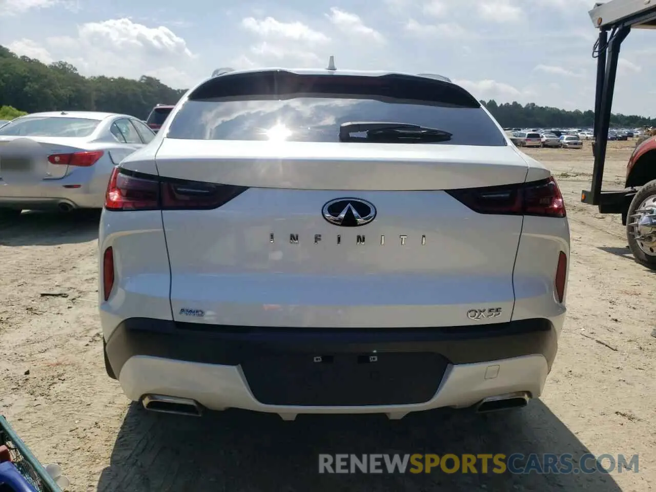 6 Фотография поврежденного автомобиля 3PCAJ5KR3RF109092 INFINITI QX55 ESSEN 2024