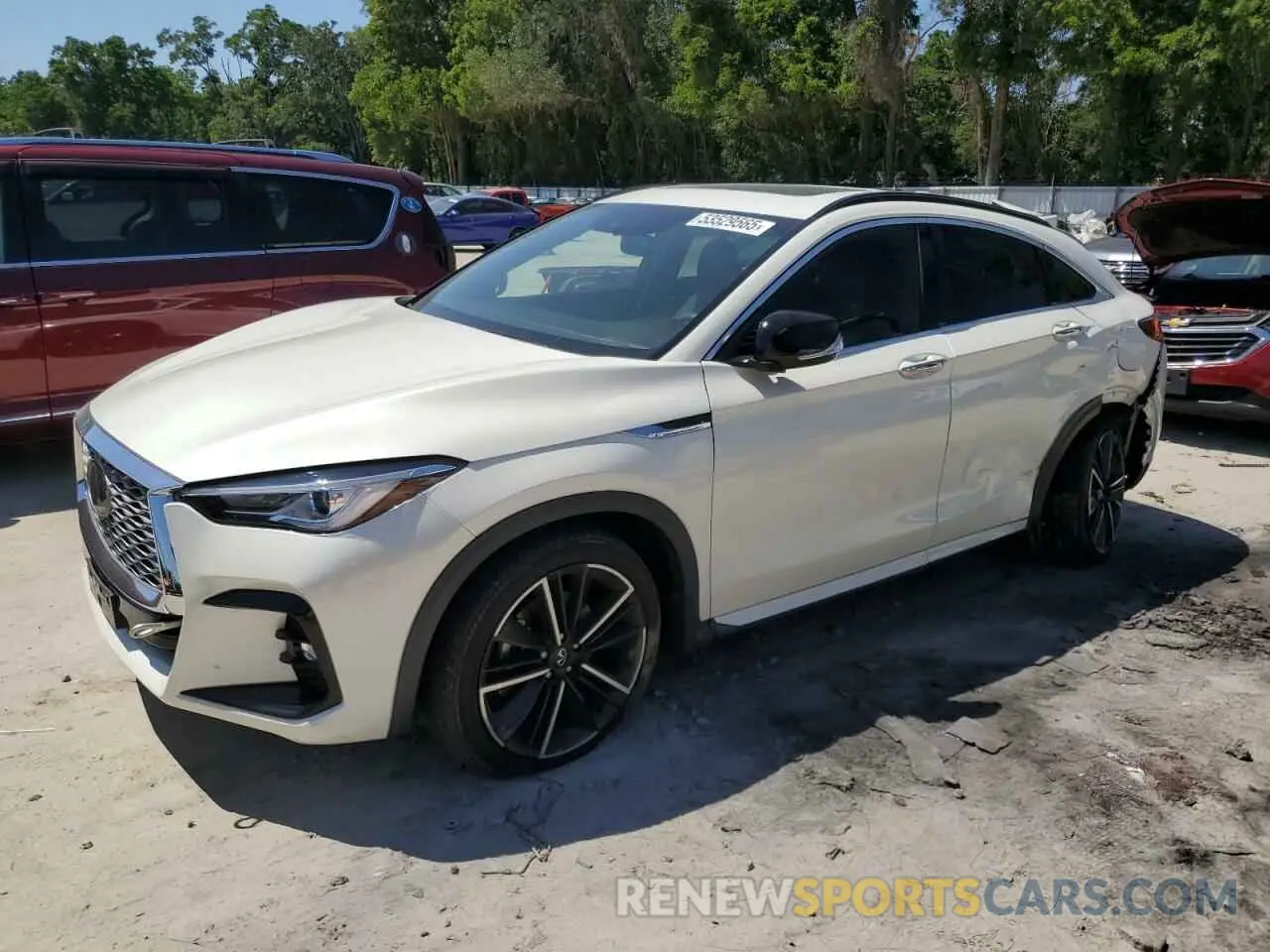 1 Фотография поврежденного автомобиля 3PCAJ5J34NF103809 INFINITI QX55 LUXE 2022
