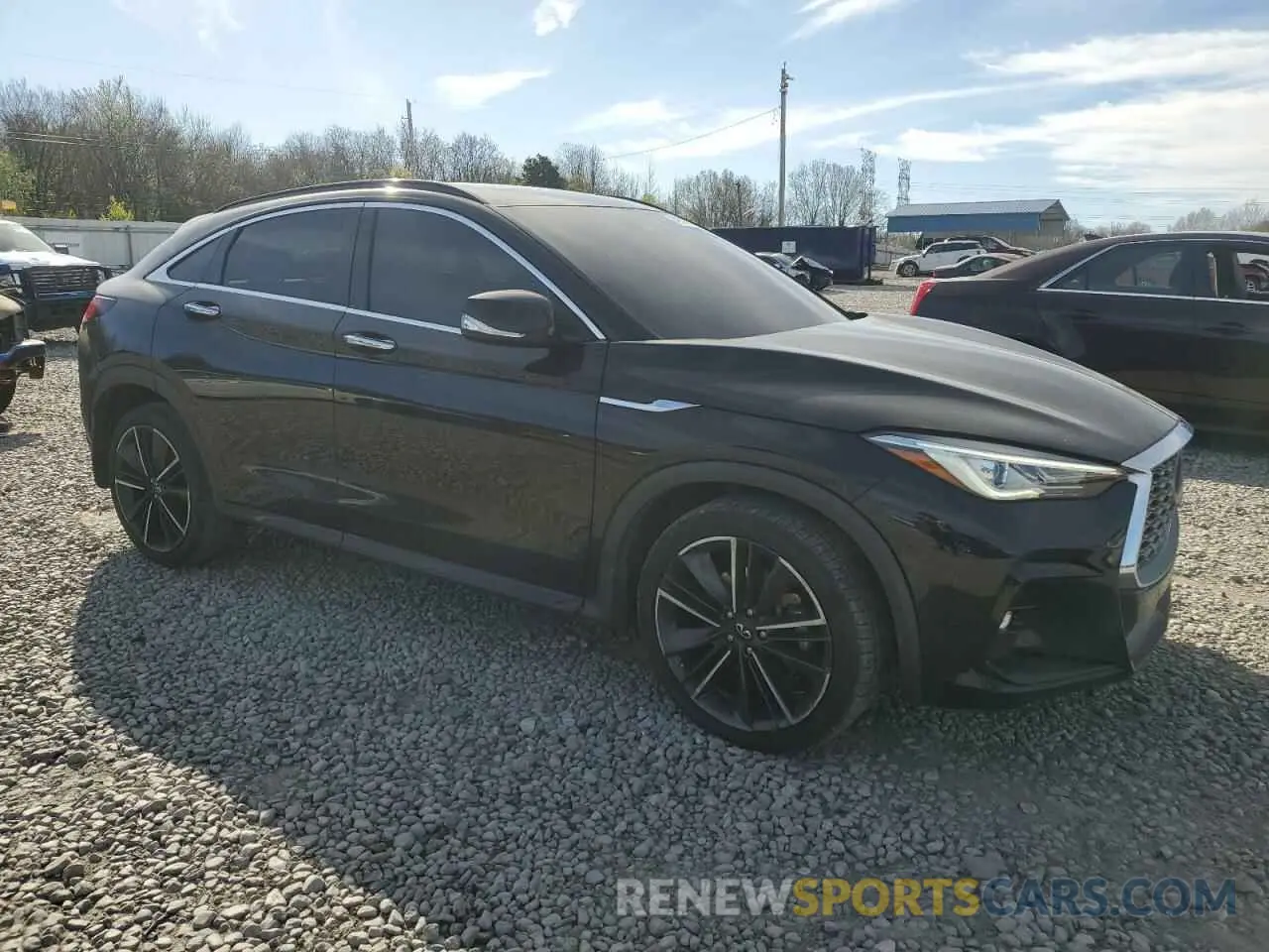 4 Photograph of a damaged car 3PCAJ5J37NF101455 INFINITI QX55 LUXE 2022