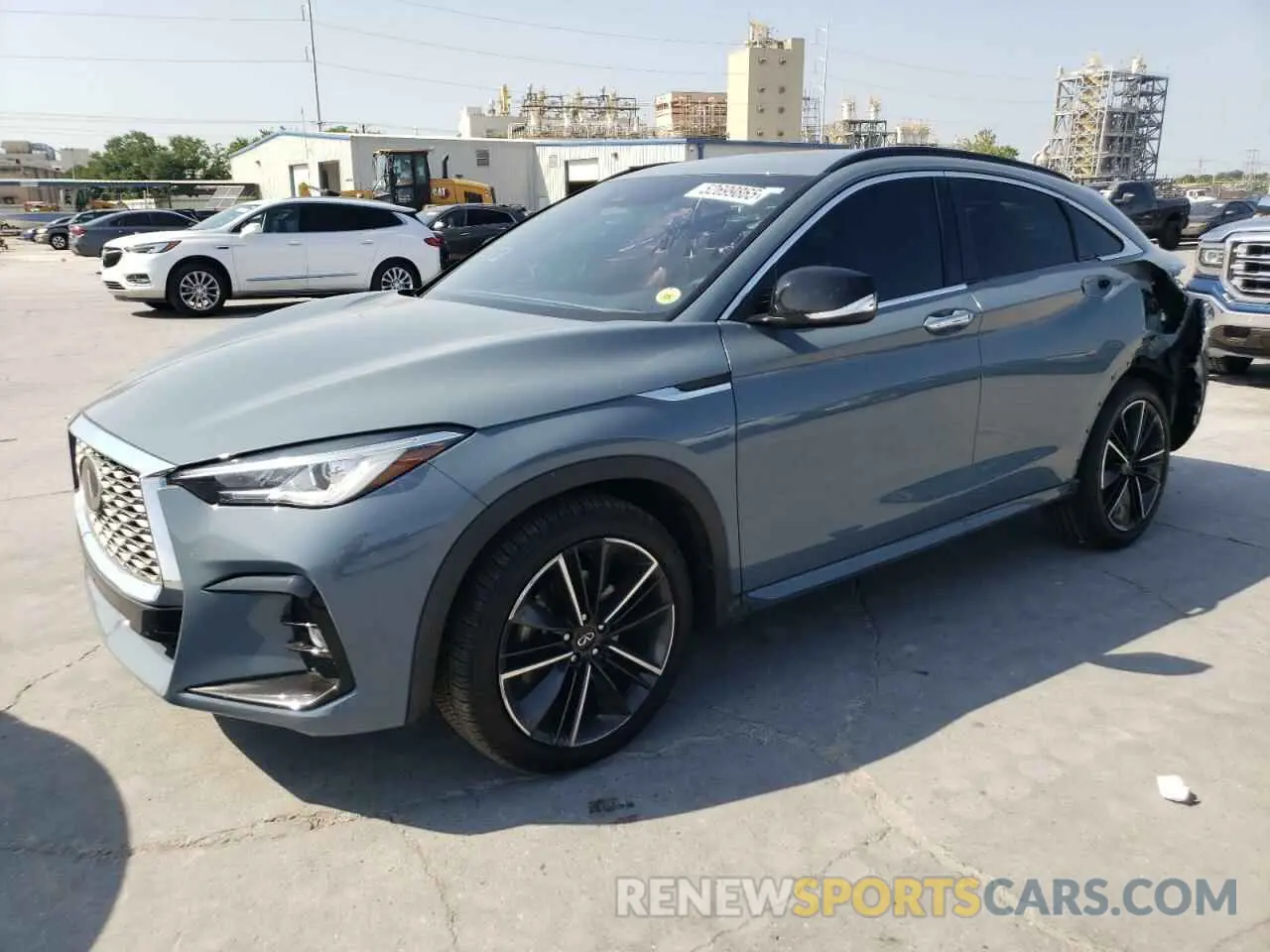 1 Photograph of a damaged car 3PCAJ5J3XNF102177 INFINITI QX55 LUXE 2022