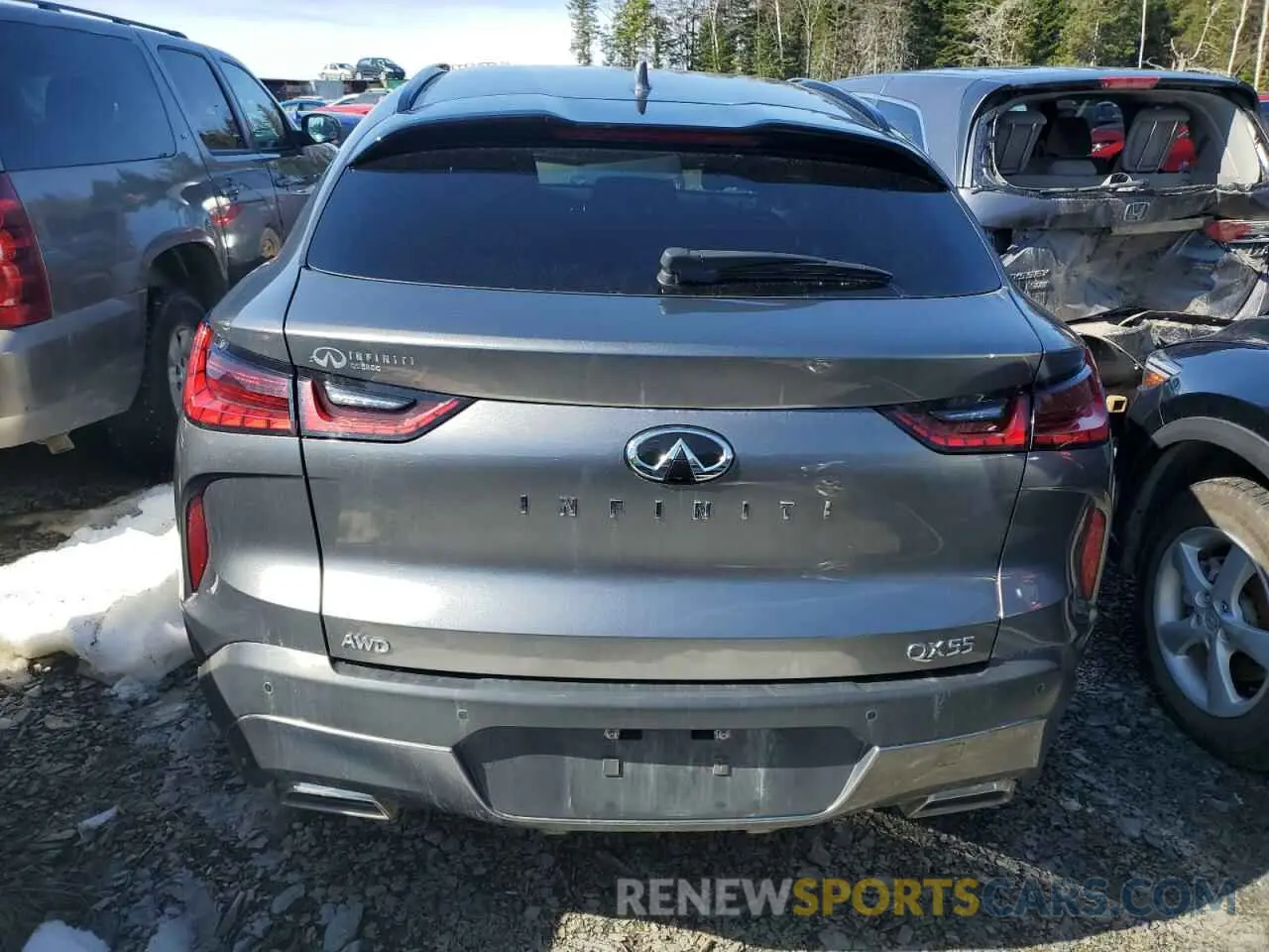 6 Фотография поврежденного автомобиля 3PCAJ5JR9PF118376 INFINITI QX55 LUXE 2023