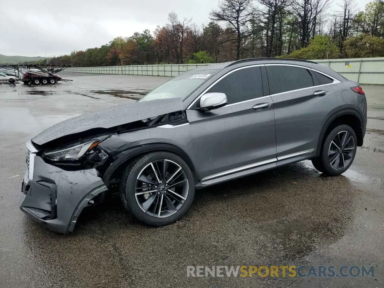1 Photograph of a damaged car 3PCAJ5JR9PF124484 INFINITI QX55 LUXE 2023