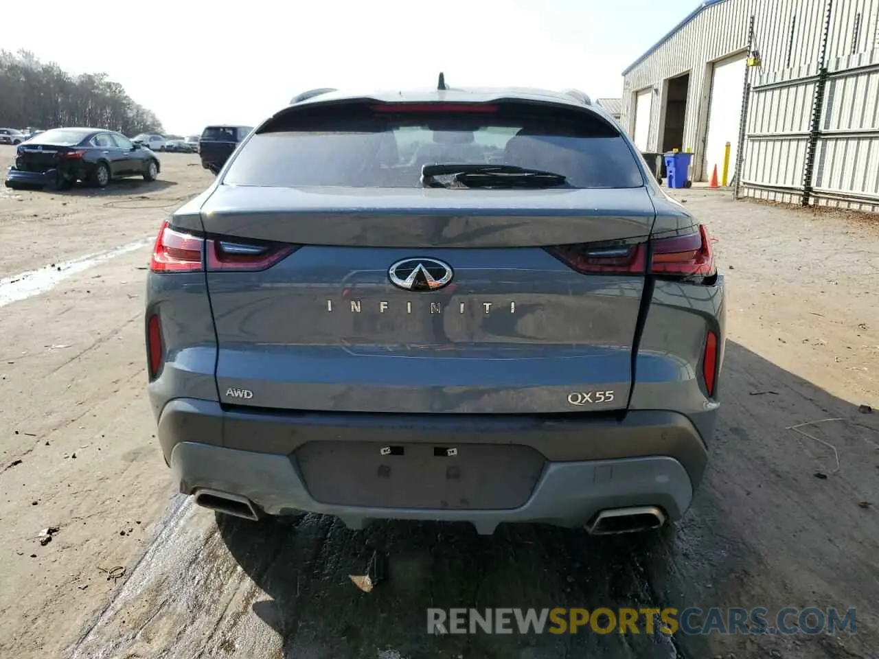 6 Photograph of a damaged car 3PCAJ5L31NF105594 INFINITI QX55 SENSO 2022