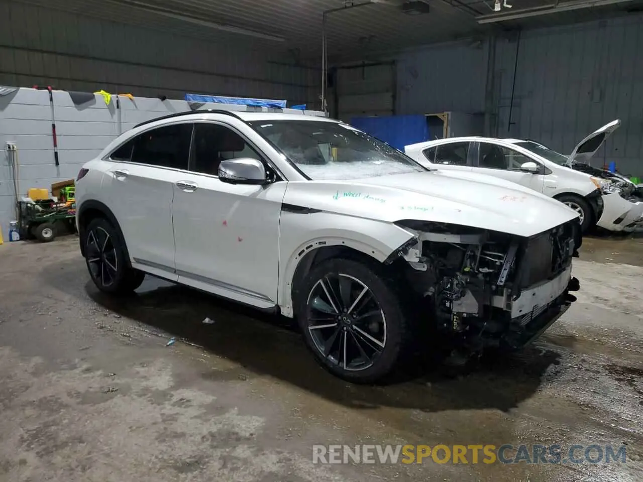 4 Фотография поврежденного автомобиля 3PCAJ5L34NF101426 INFINITI QX55 SENSO 2022