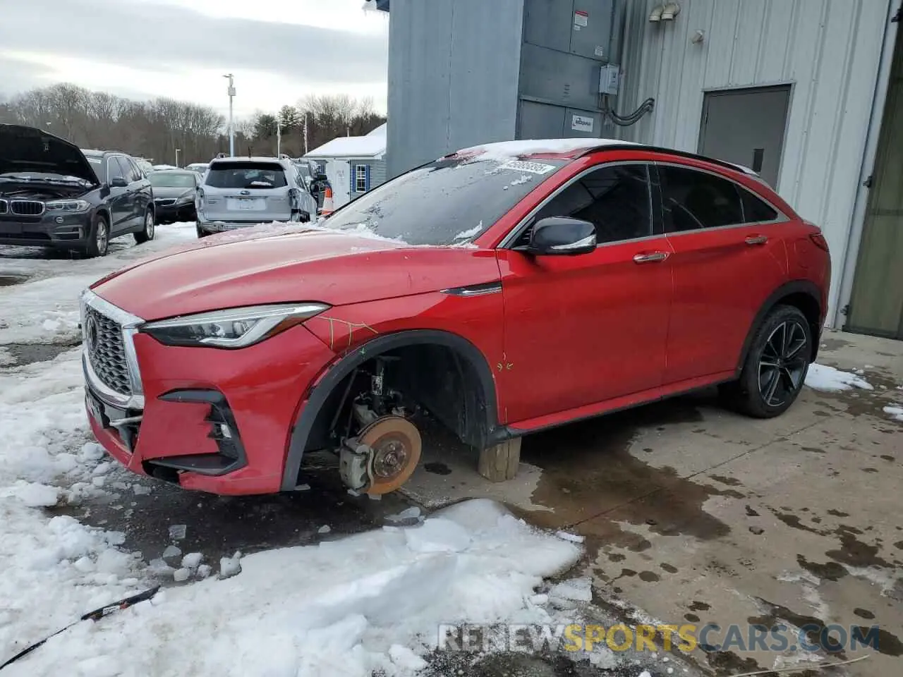 1 Фотография поврежденного автомобиля 3PCAJ5L36NF100049 INFINITI QX55 SENSO 2022