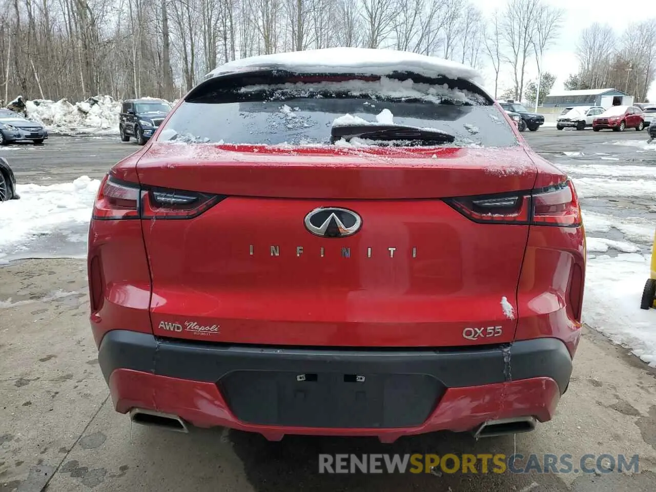 6 Фотография поврежденного автомобиля 3PCAJ5L36NF100049 INFINITI QX55 SENSO 2022